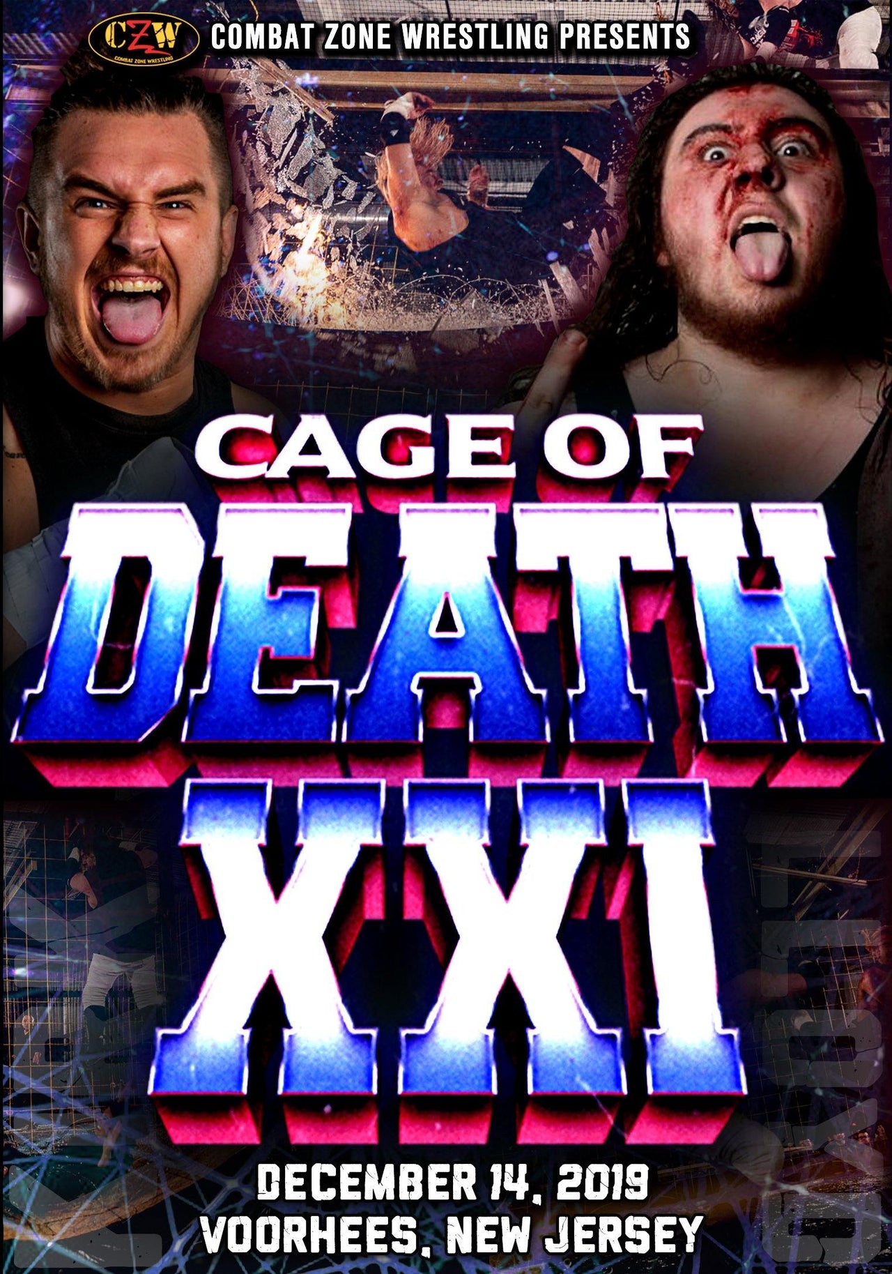 Buy Now – CZW "Cage Of Death 21" 12/14/2019 DVD – Wrestler & Wrestling Merch – Bottom Line