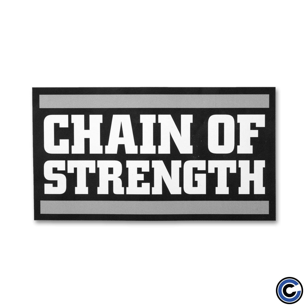 Buy – Chain of Strength "Logo Black" Sticker – Band & Music Merch – Cold Cuts Merch