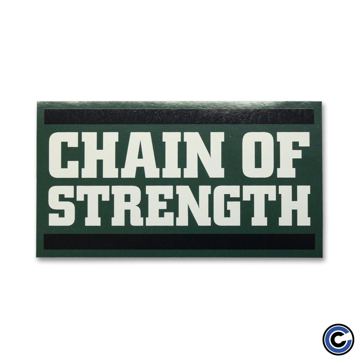 Buy – Chain of Strength "Logo Green" Sticker – Band & Music Merch – Cold Cuts Merch