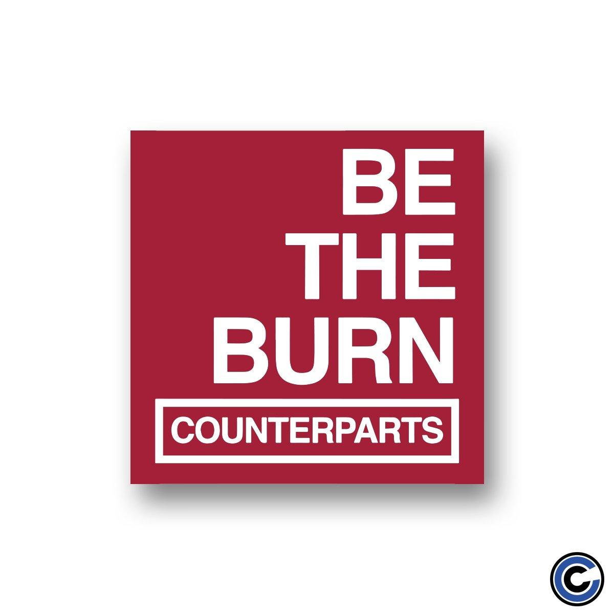 Buy – Counterparts "Be The Burn" Sticker – Band & Music Merch – Cold Cuts Merch