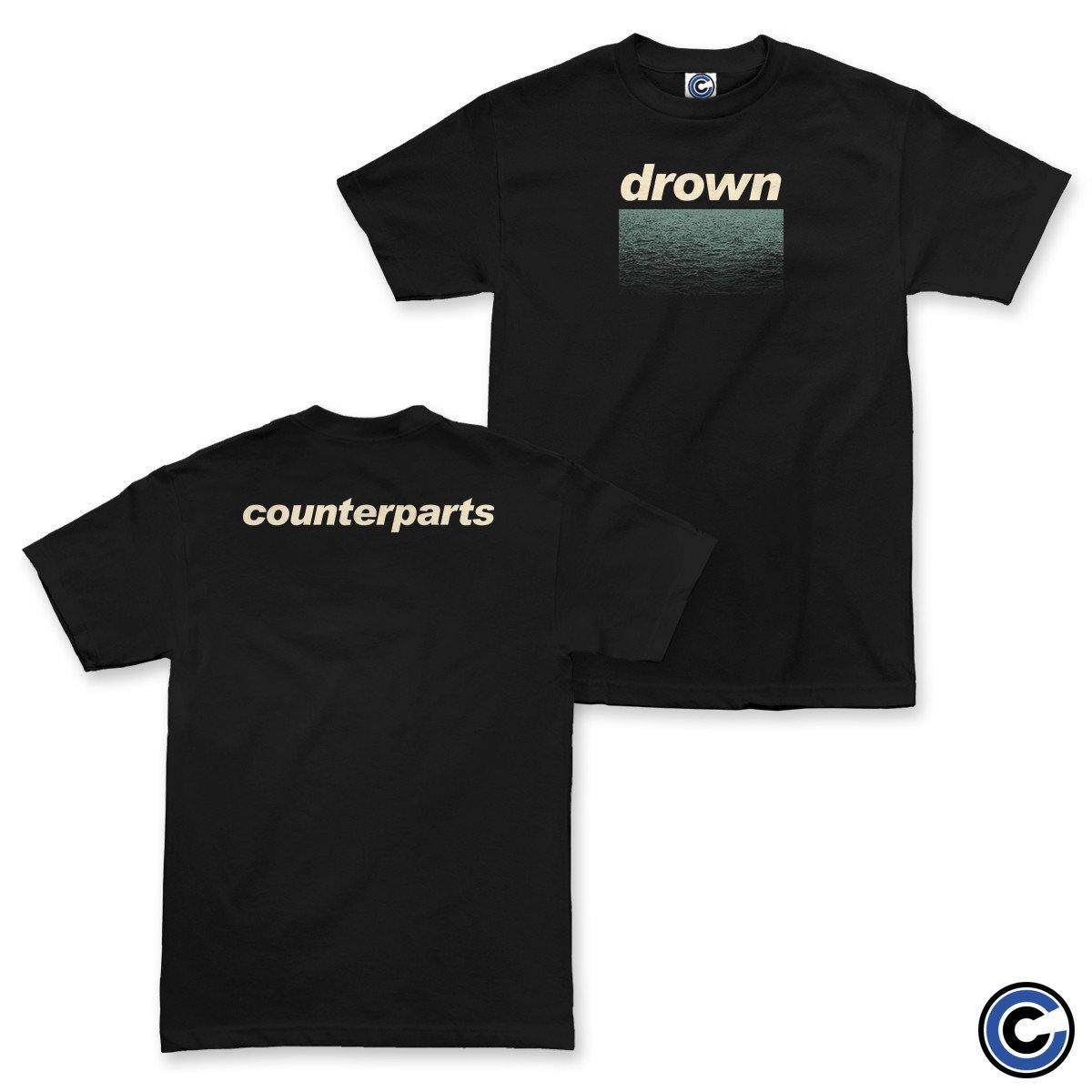 Buy – Counterparts "Drown" Shirt – Band & Music Merch – Cold Cuts Merch