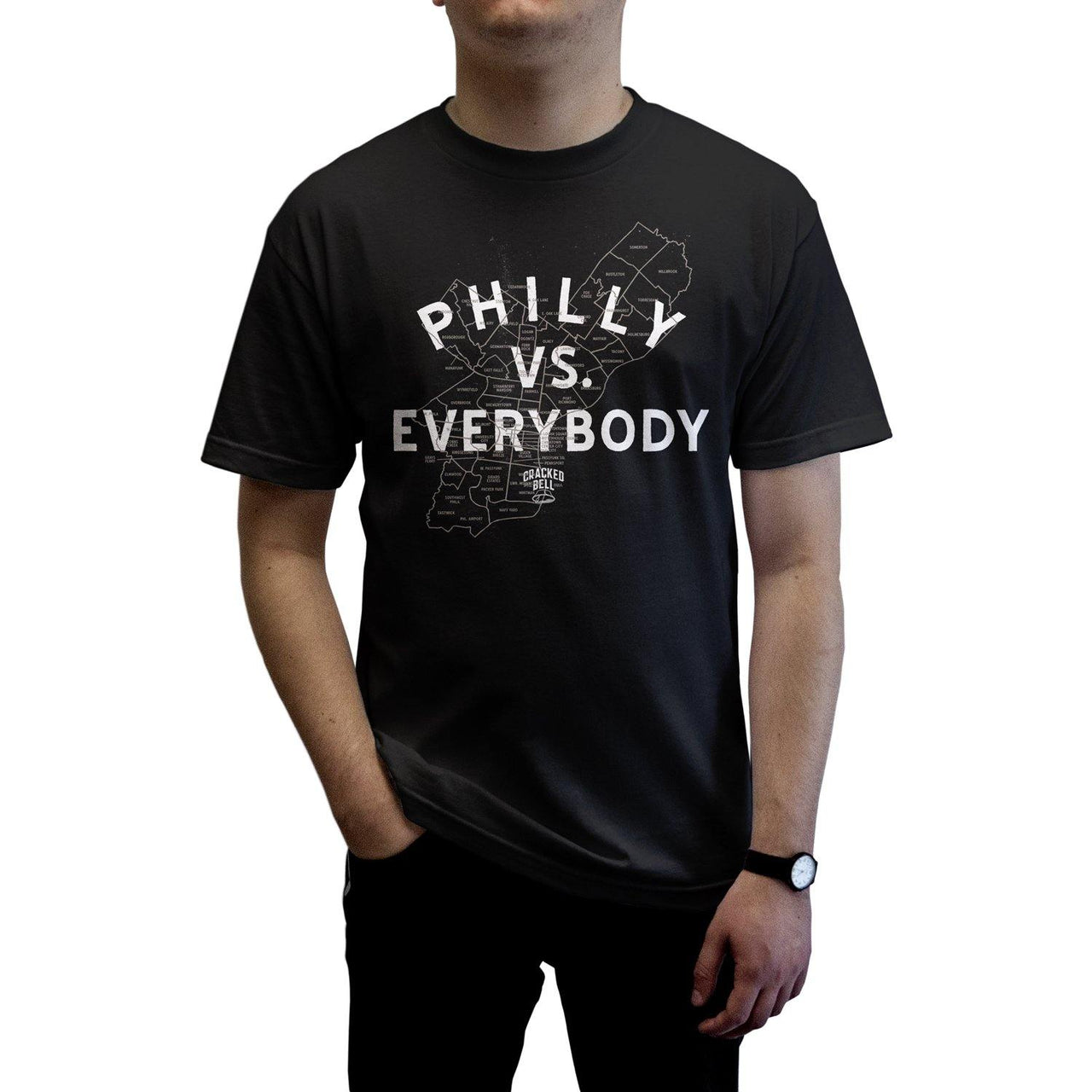 Buy – Cracked Bell "Philly Vs Everybody" Shirt – Band & Music Merch – Cold Cuts Merch