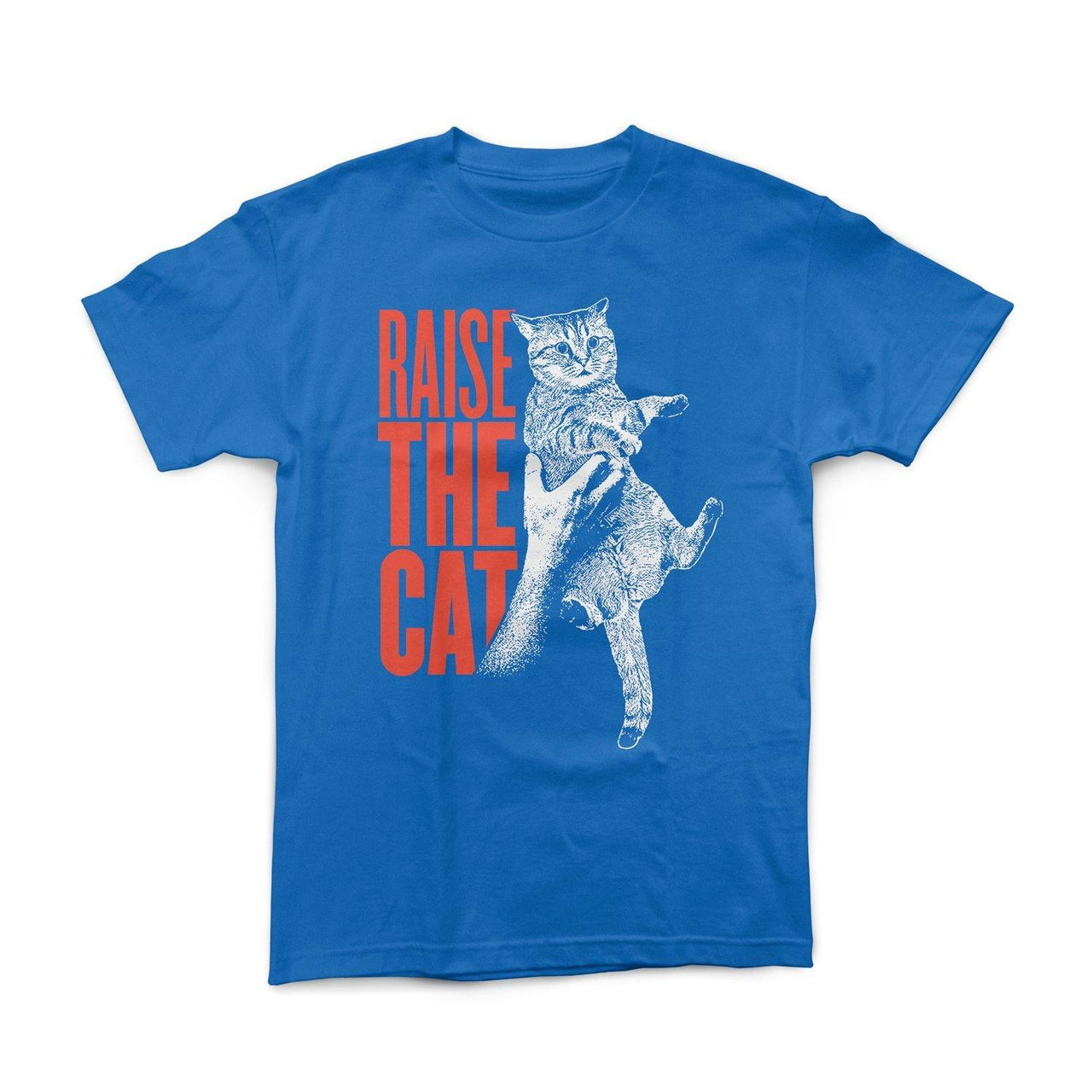 Buy – Cracked Bell "Raise The Cat" Blue Shirt – Band & Music Merch – Cold Cuts Merch