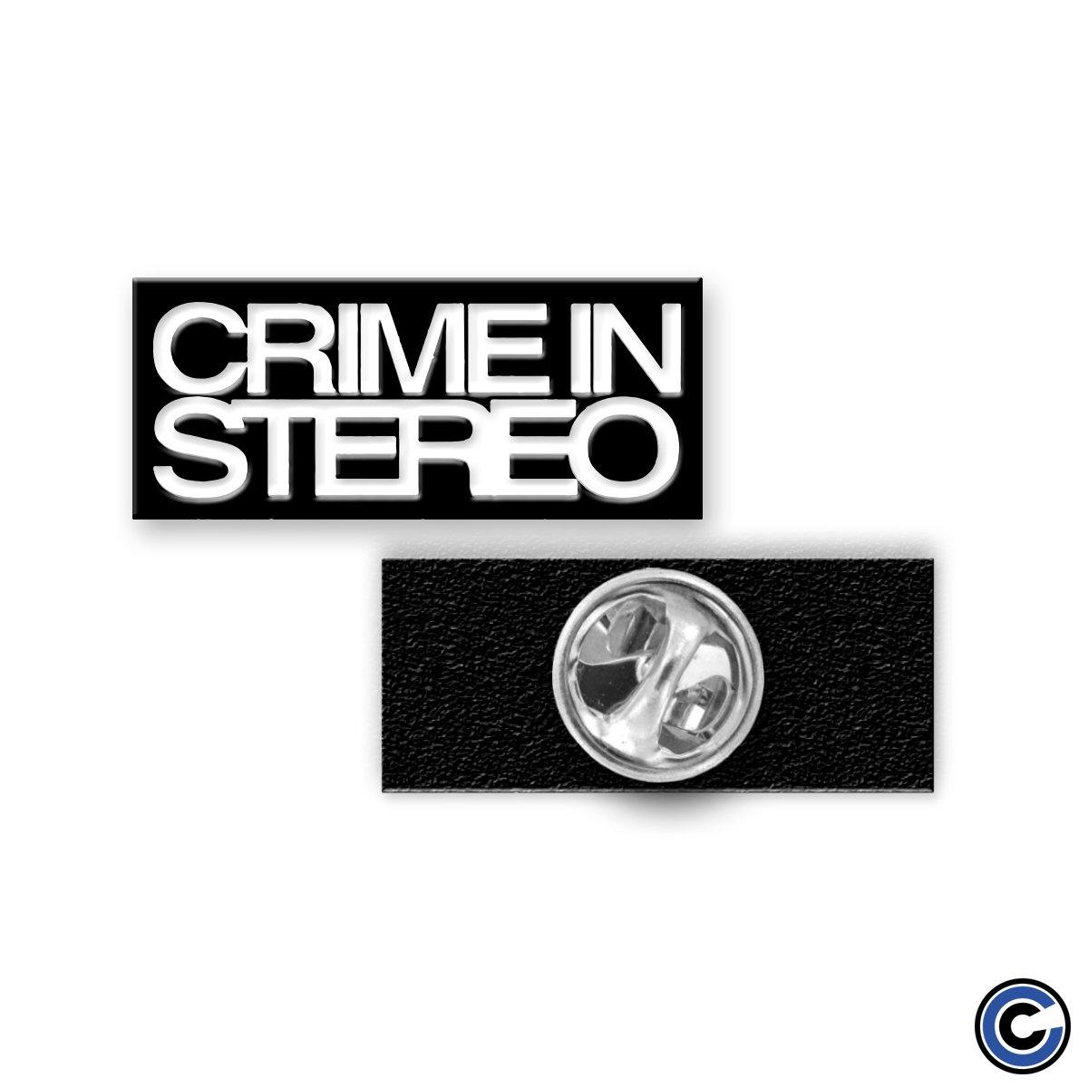 Buy – Crime In Stereo "Stacked Logo" Pin – Band & Music Merch – Cold Cuts Merch