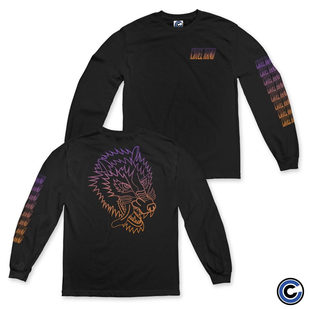 Buy – Cruel Hand "Gradient Wolf" Long Sleeve – Band & Music Merch – Cold Cuts Merch