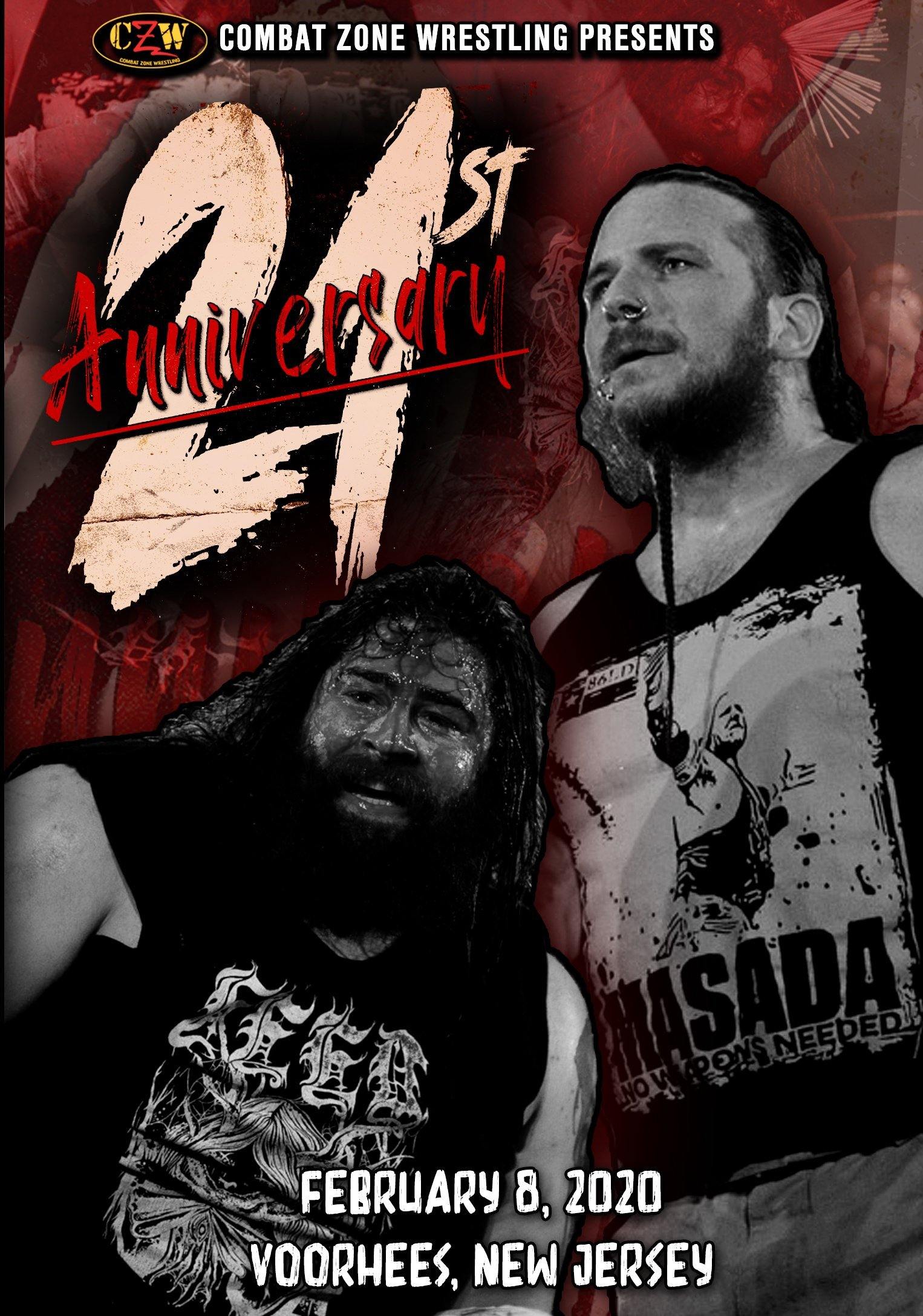 Buy Now – CZW "21st Anniversary" 2/8/2020 DVD – Wrestler & Wrestling Merch – Bottom Line