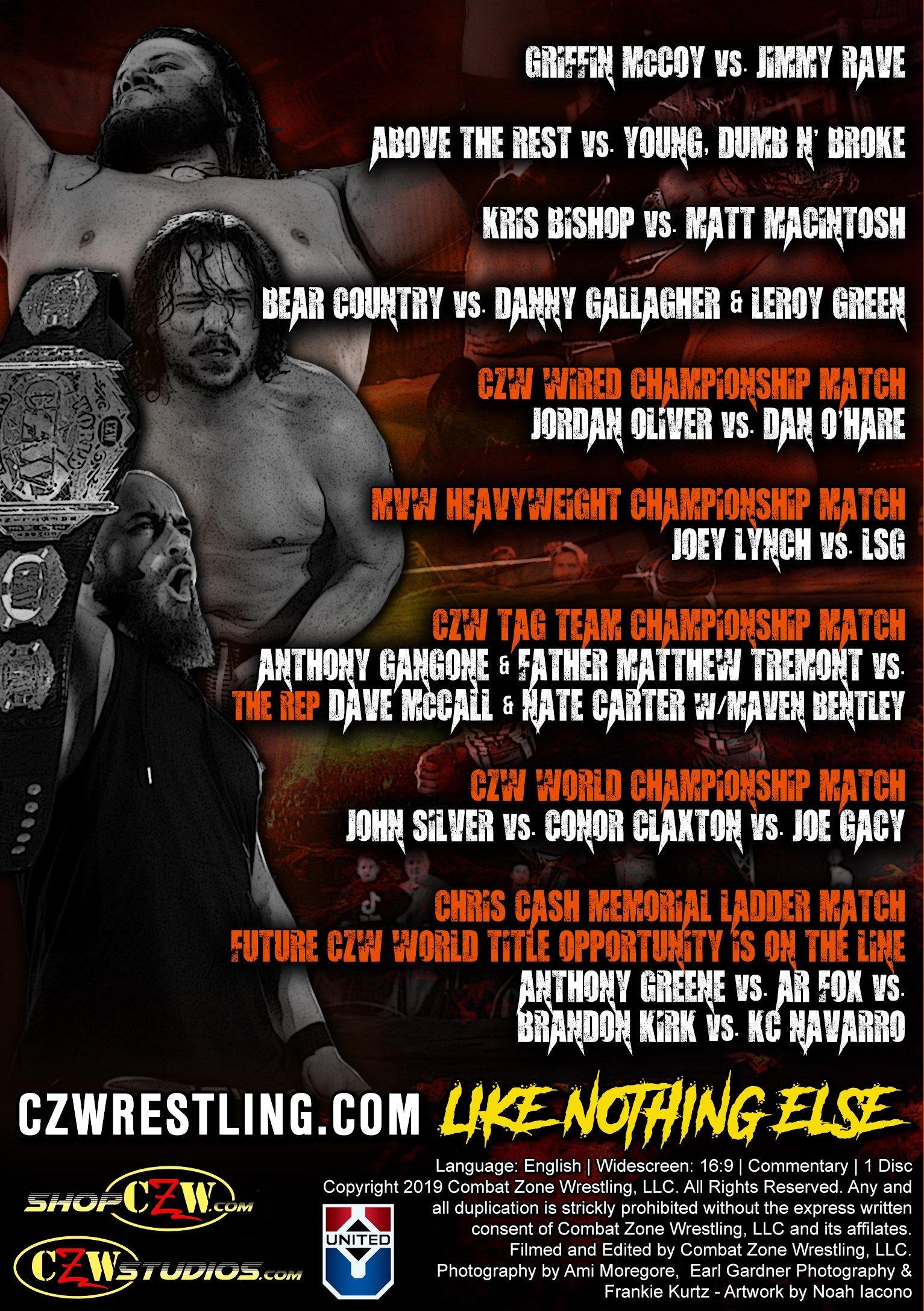 Buy Now – CZW "Down With The Sickness" 09/13/2019 DVD – Wrestler & Wrestling Merch – Bottom Line