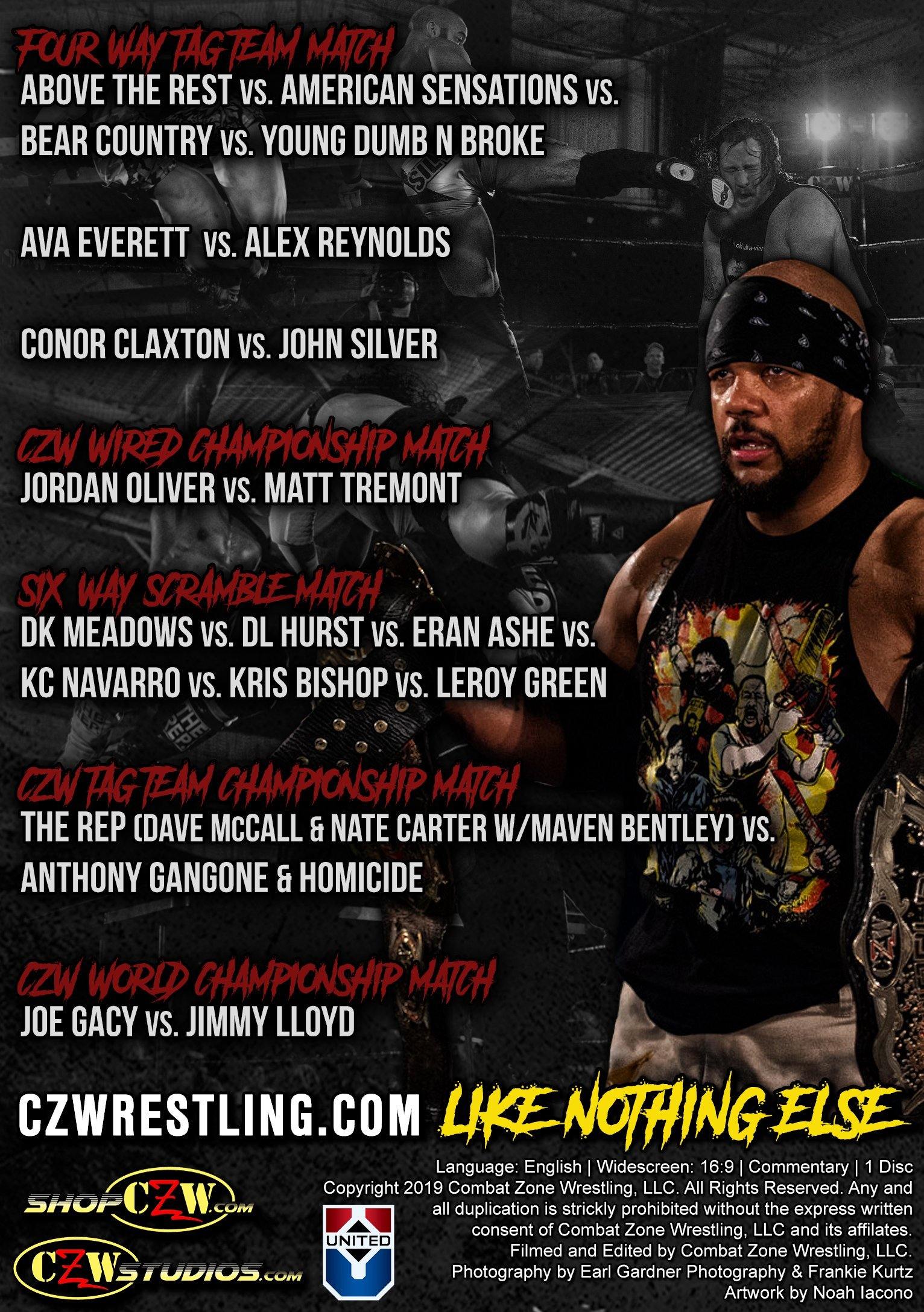 Buy Now – CZW "To Hell and Back" DVD 10/26/2019 – Wrestler & Wrestling Merch – Bottom Line