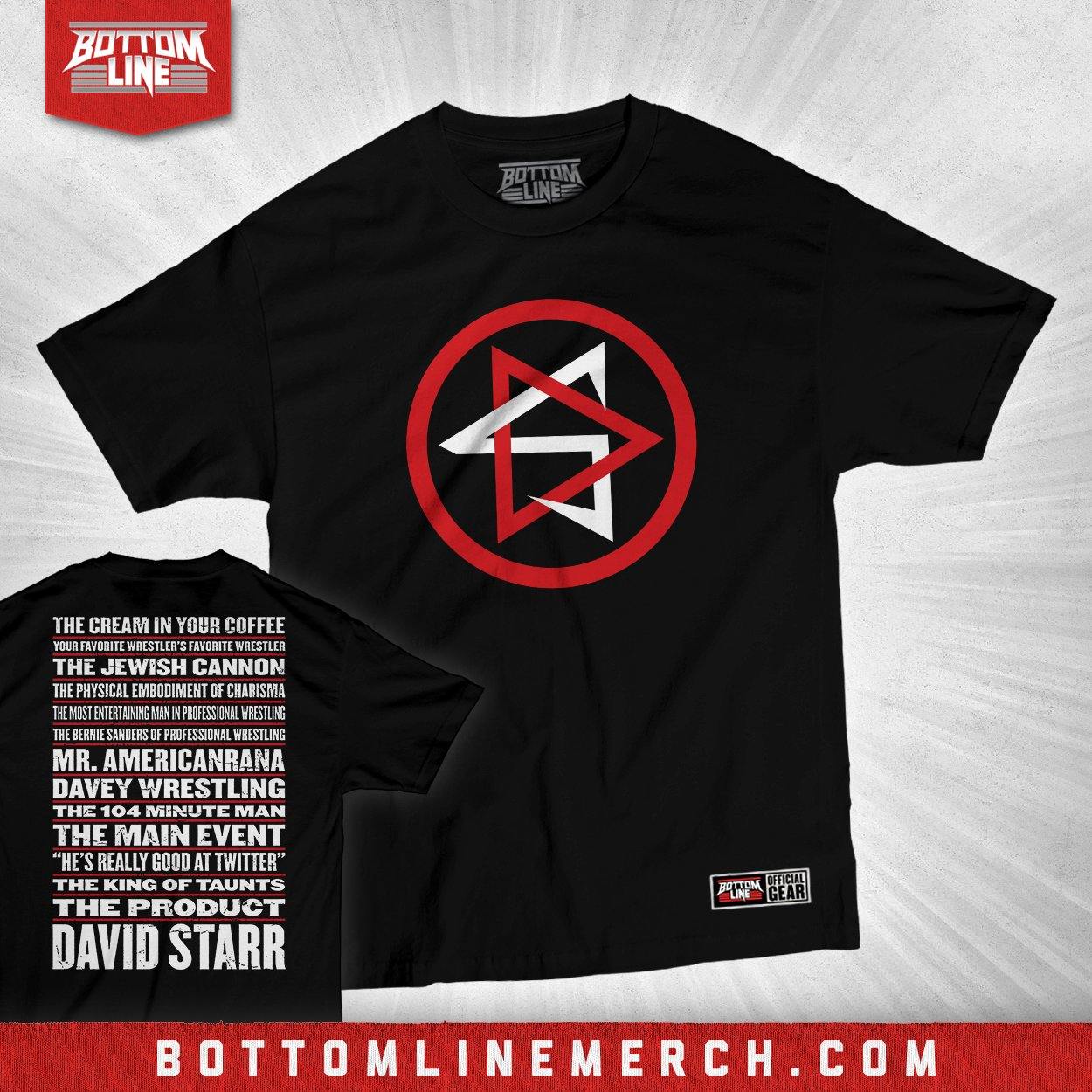 Buy Now – David Starr "DS Nicknames" Shirt – Wrestler & Wrestling Merch – Bottom Line