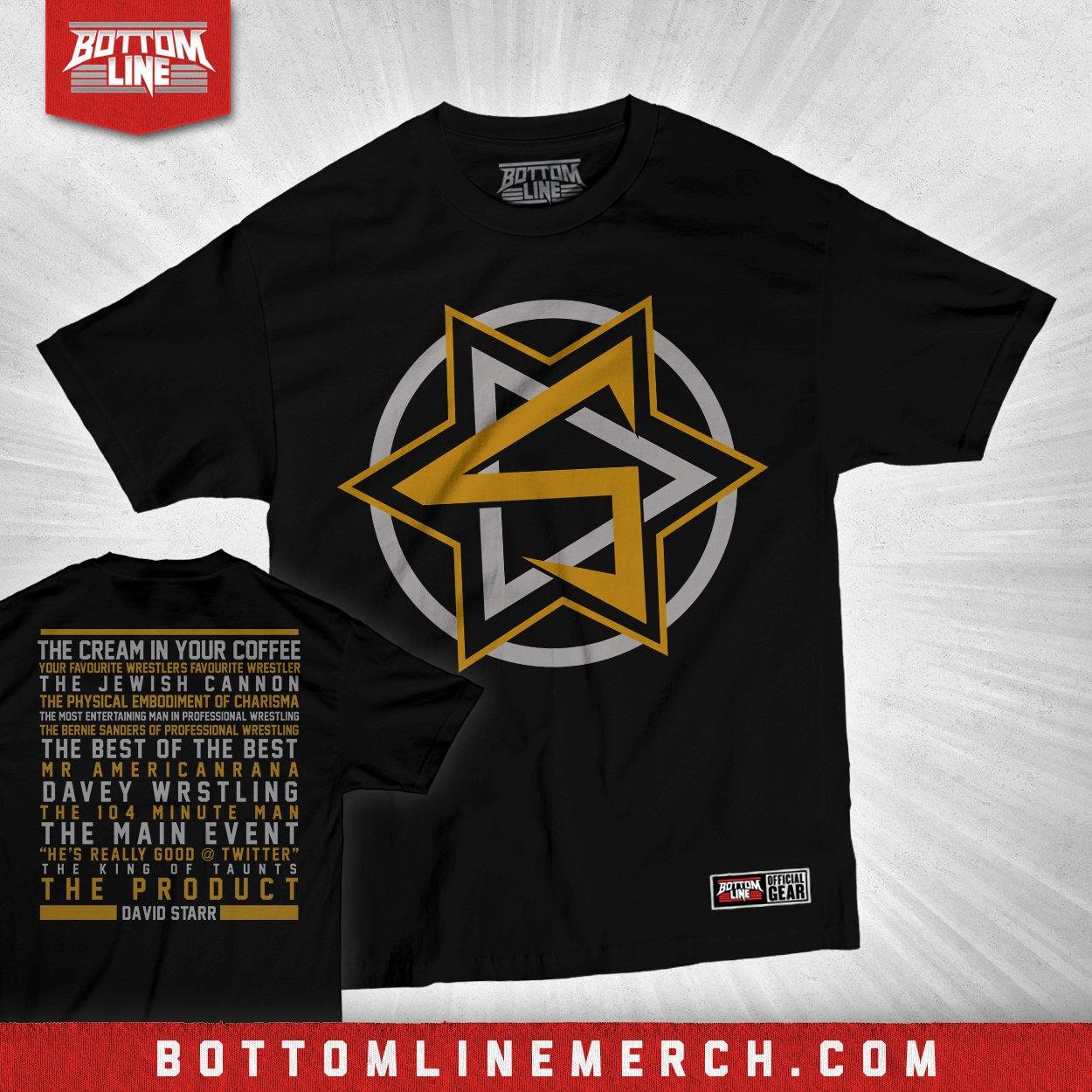 Buy Now – David Starr "New Nicknames" Shirt – Wrestler & Wrestling Merch – Bottom Line