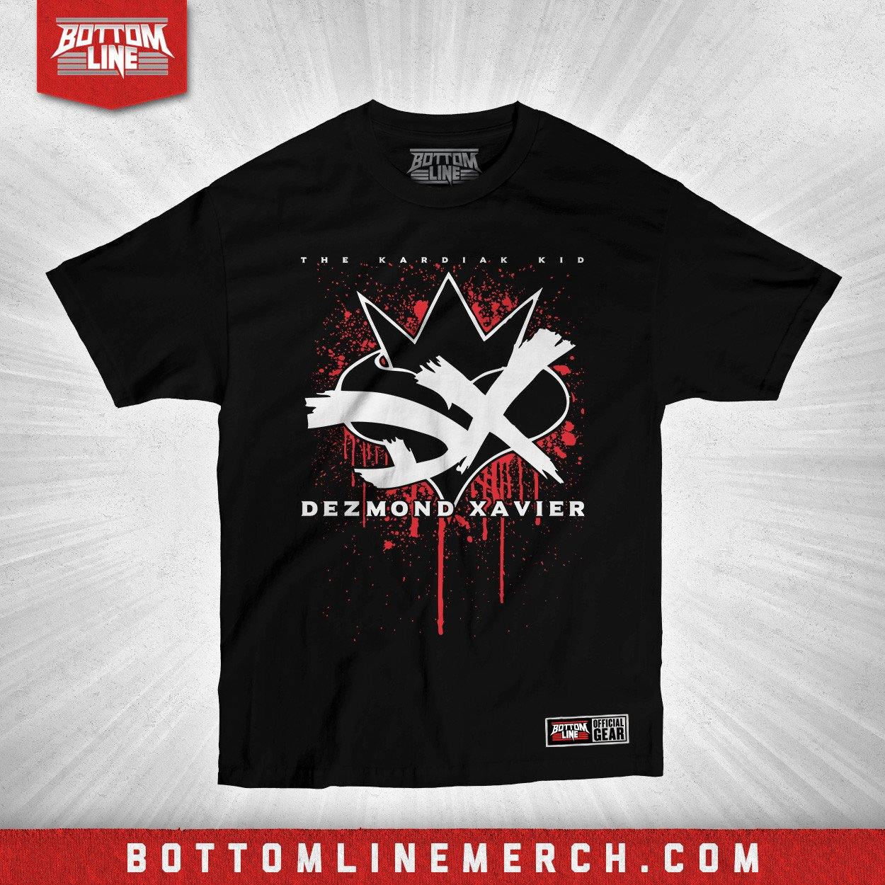 Buy Now – Dezmond Xavier "Bleeding Heart" Shirt – Wrestler & Wrestling Merch – Bottom Line
