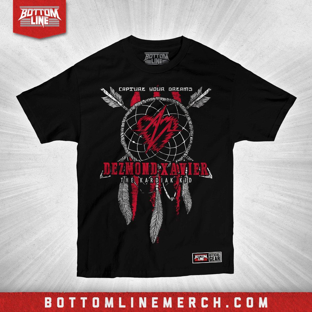 Buy Now – Dezmond Xavier "Dreamcatcher" Shirt – Wrestler & Wrestling Merch – Bottom Line