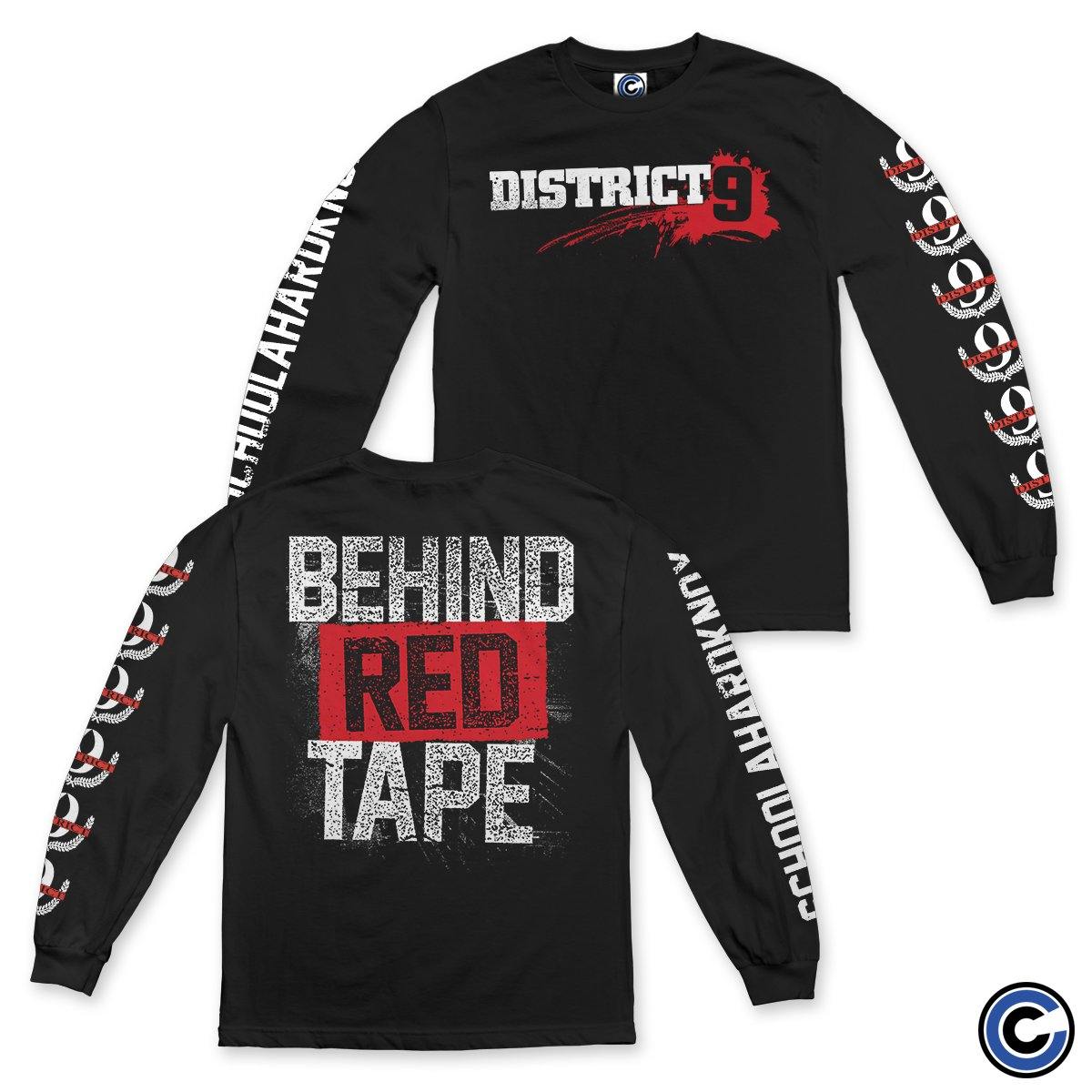 Buy – District 9 "Behind Red Tape" Long Sleeve – Band & Music Merch – Cold Cuts Merch