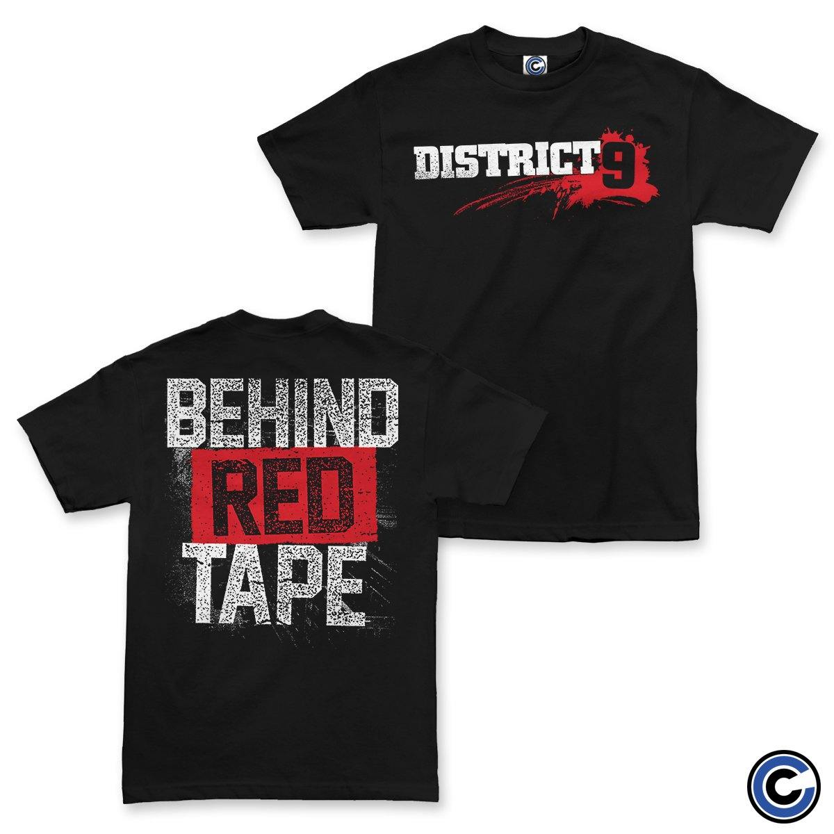 Buy – District 9 "Behind Red Tape" Shirt – Band & Music Merch – Cold Cuts Merch