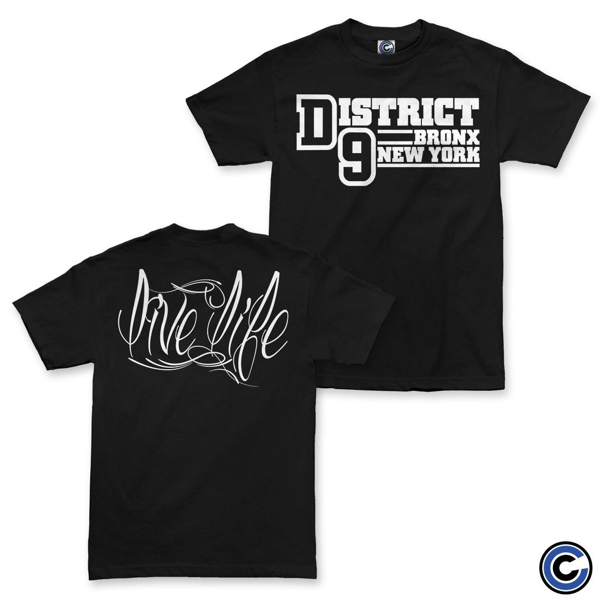 Buy – District 9 "Live Life" Shirt – Band & Music Merch – Cold Cuts Merch