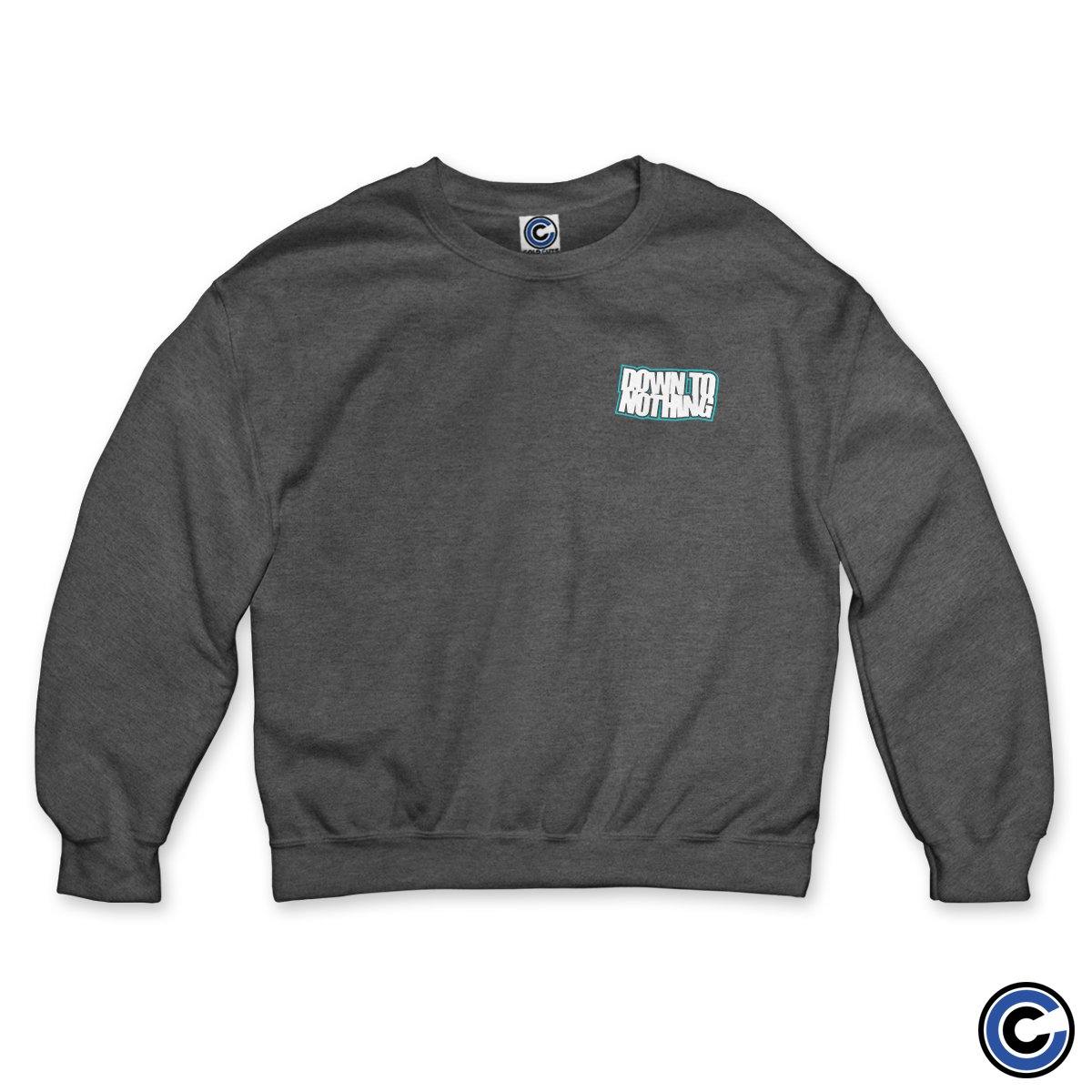 Buy – Down To Nothing "Stacked Logo" Crewneck – Band & Music Merch – Cold Cuts Merch
