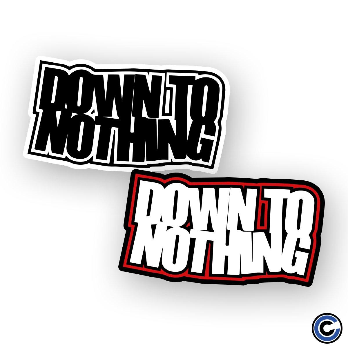 Buy – Down To Nothing "Stacked Logo" Sticker – Band & Music Merch – Cold Cuts Merch