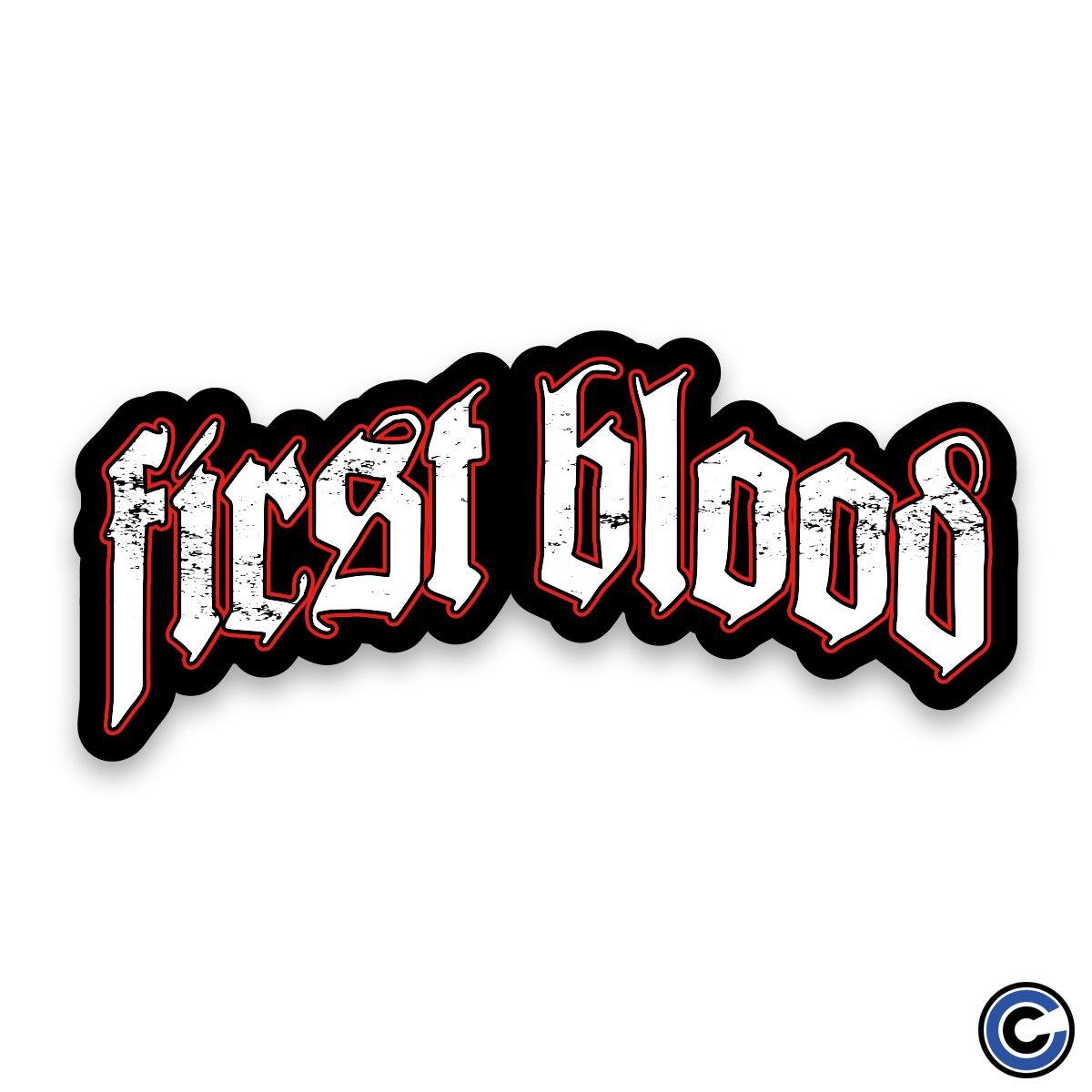 Buy – First Blood "Logo" Sticker – Band & Music Merch – Cold Cuts Merch