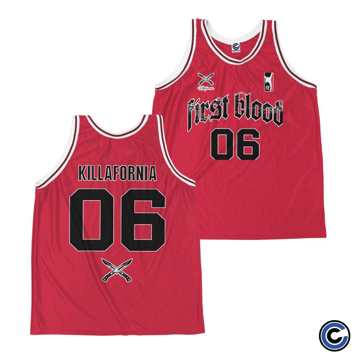 Buy – First Blood "Killafornia" Basketball Jersey – Band & Music Merch – Cold Cuts Merch
