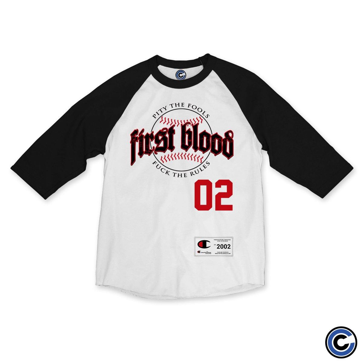 Buy – First Blood "Pity" Raglan Shirt – Band & Music Merch – Cold Cuts Merch