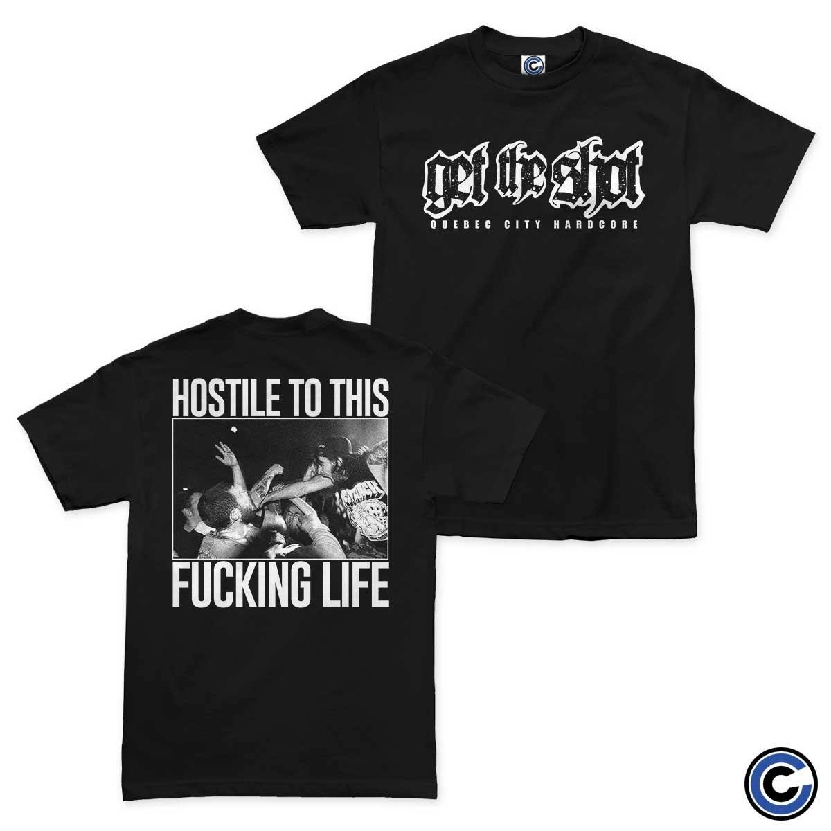 Buy – Get The Shot "Hostile" Shirt – Band & Music Merch – Cold Cuts Merch