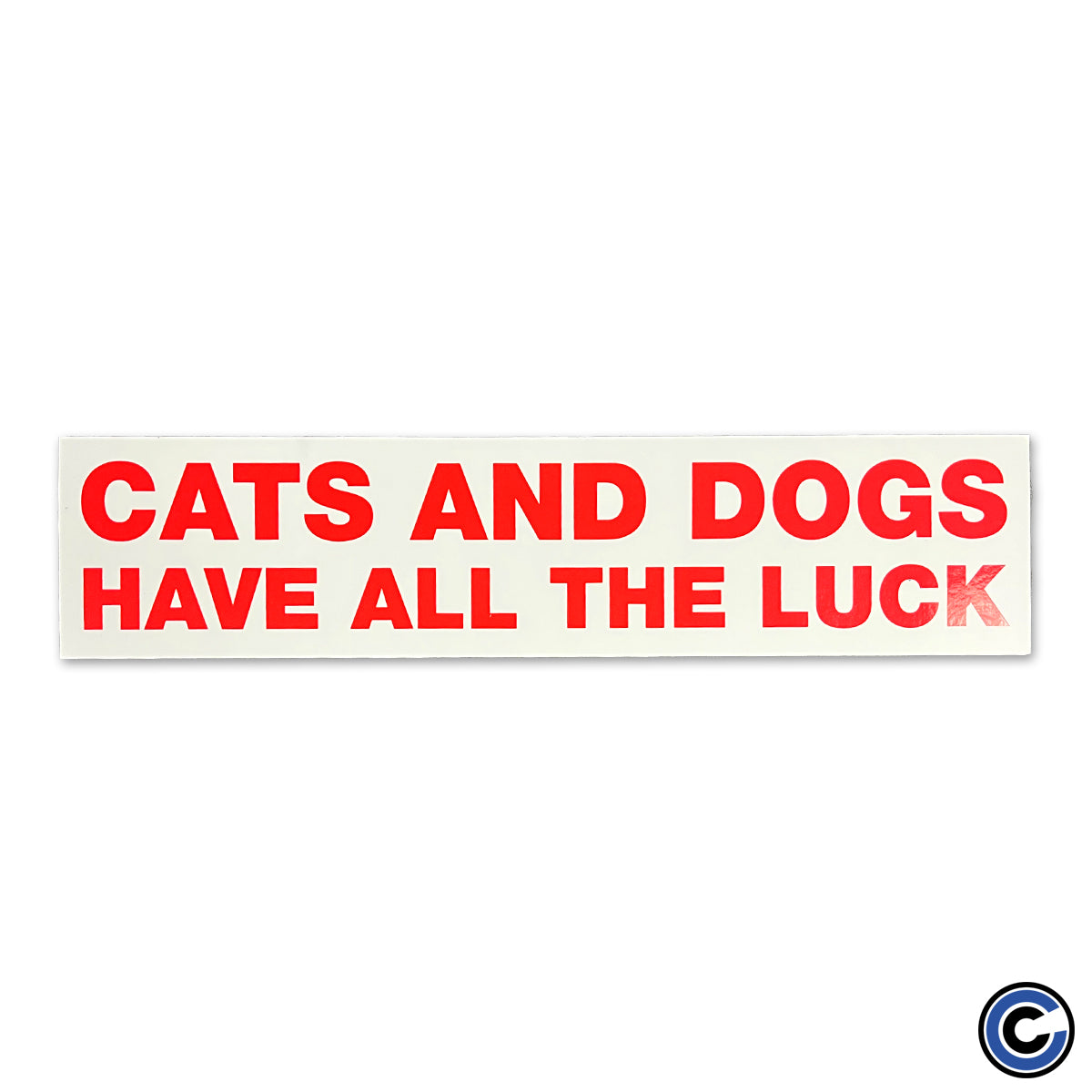 Gorilla Biscuits "Cats and Dogs" Sticker
