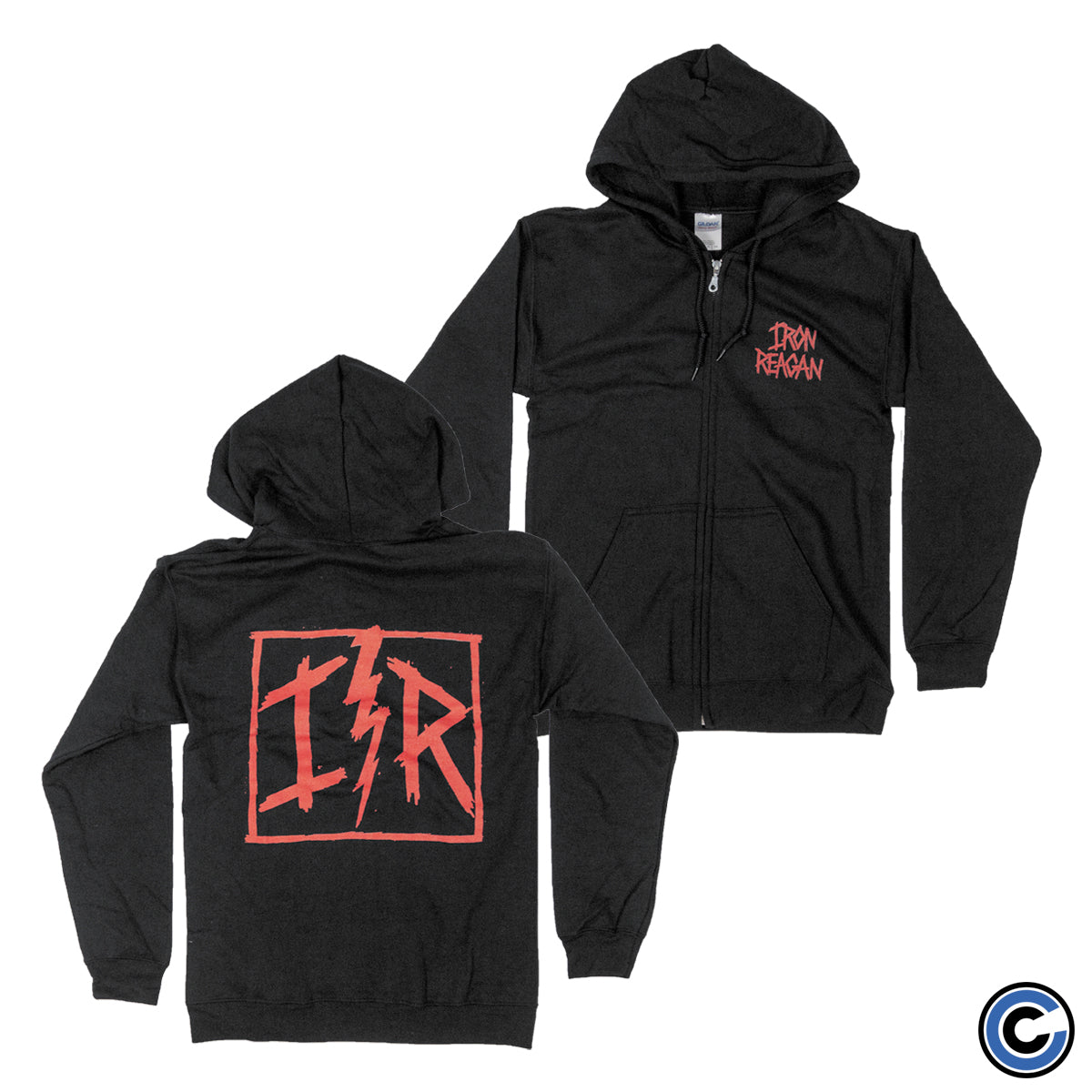 Iron Reagan "Red Logo" Zip Up Hoodie