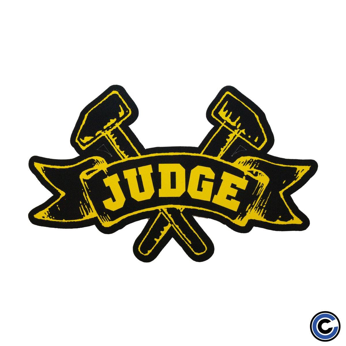 Buy – Judge "Hammers" Sticker – Band & Music Merch – Cold Cuts Merch