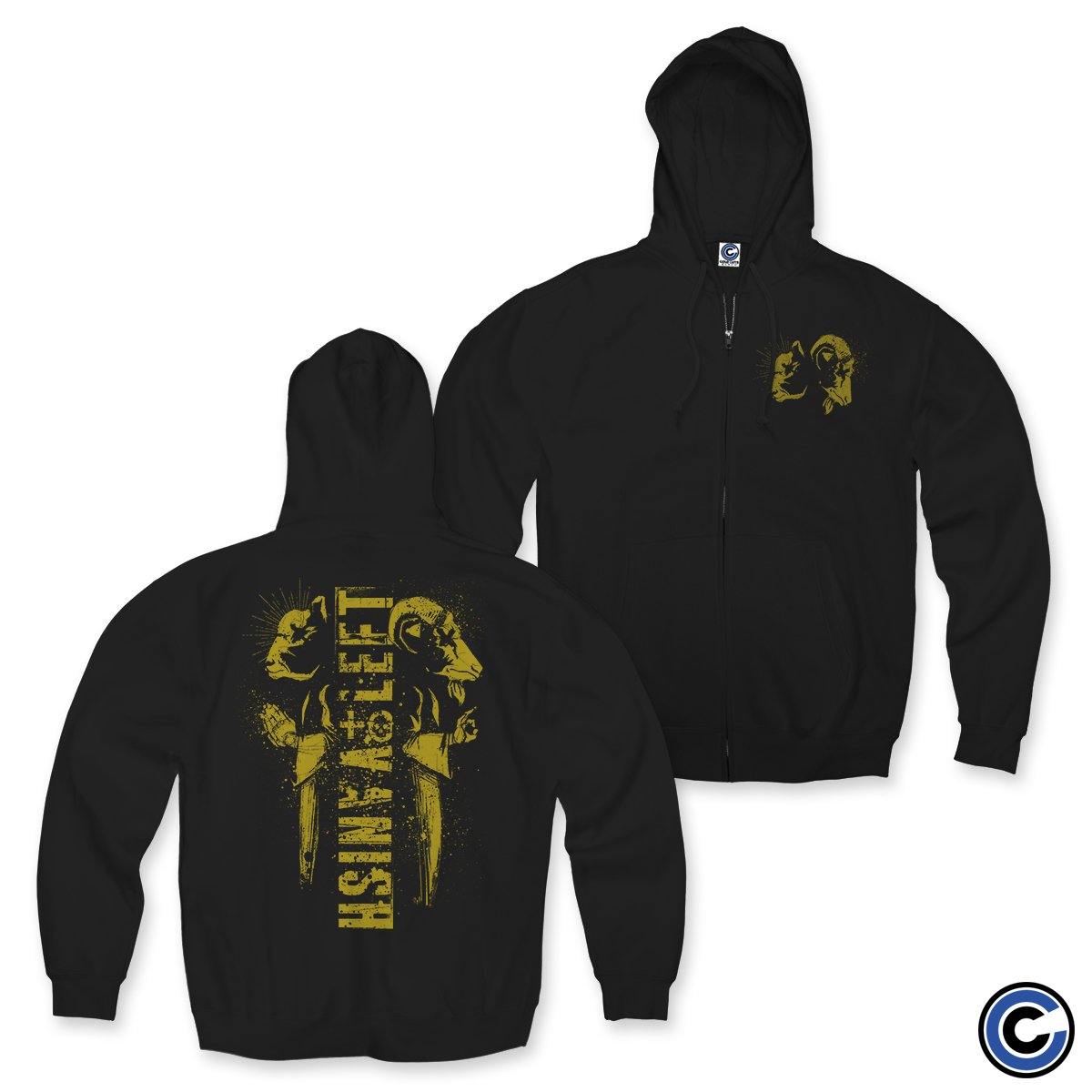 Buy – Left To Vanish "Goat" Zip Up Hoodie – Band & Music Merch – Cold Cuts Merch