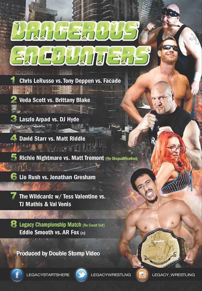 Buy Now – Legacy Wrestling "Dangerous Encounters" DVD (12/05/2015) – Wrestler & Wrestling Merch – Bottom Line