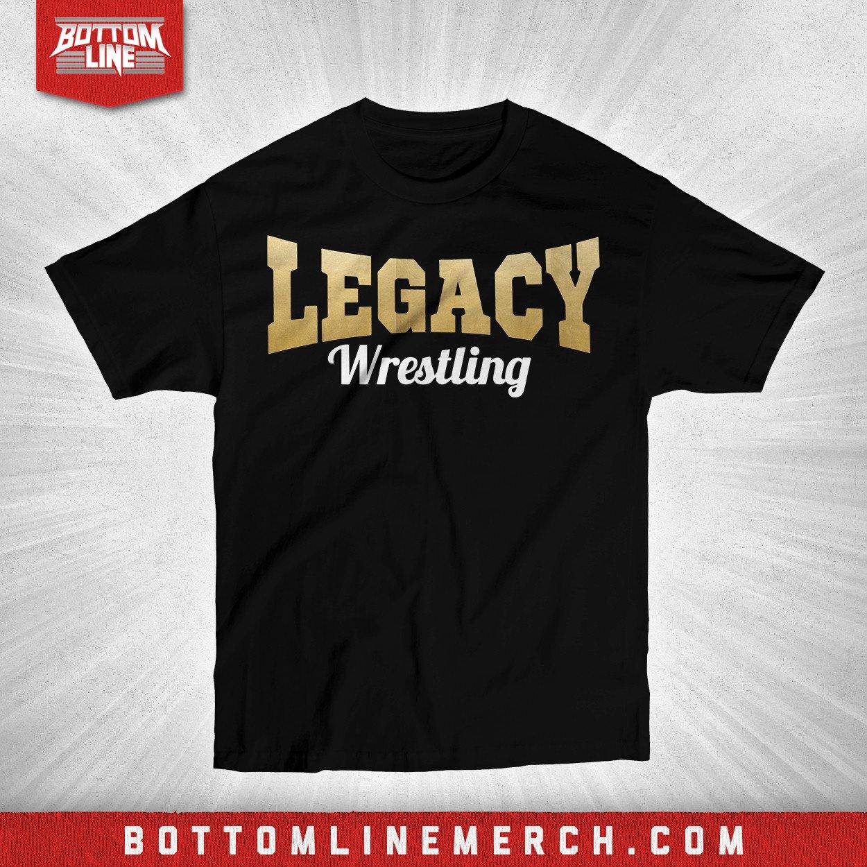 Buy Now – Legacy Wrestling "Logo Foil" Shirt – Wrestler & Wrestling Merch – Bottom Line