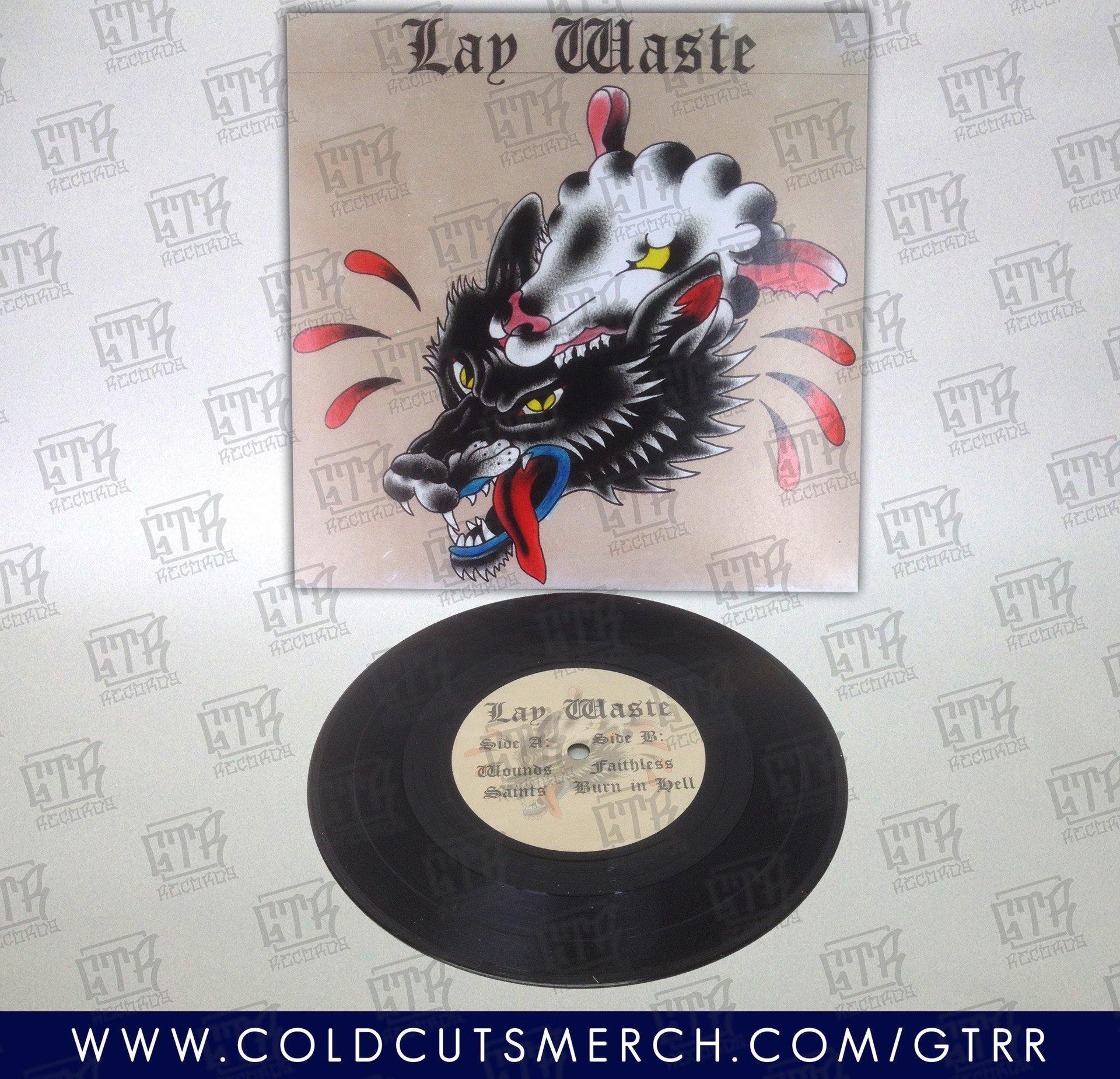 Buy – Lay Waste "Lay Waste" 7" – Band & Music Merch – Cold Cuts Merch