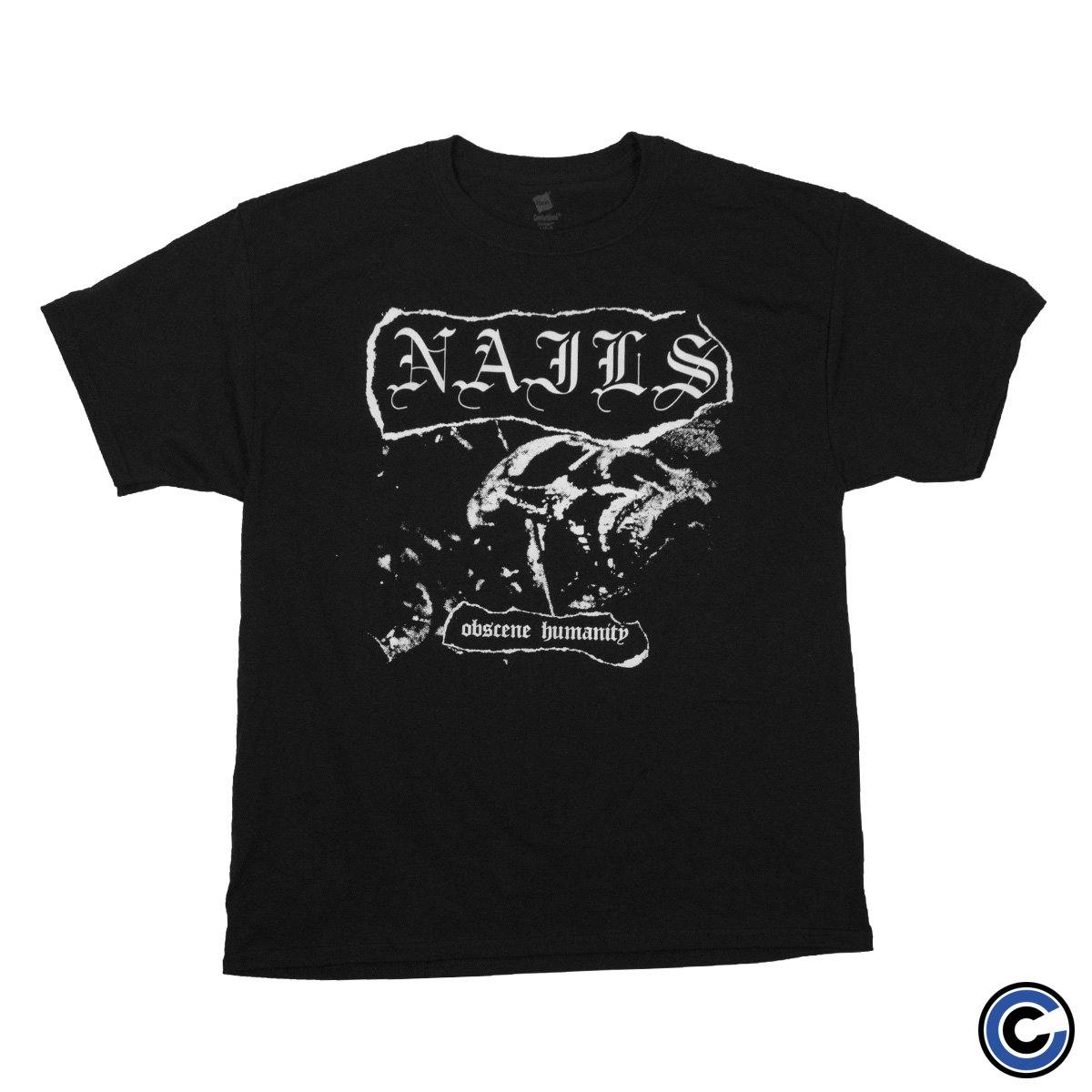 Buy – Nails "Obscene Humanity" Shirt – Band & Music Merch – Cold Cuts Merch