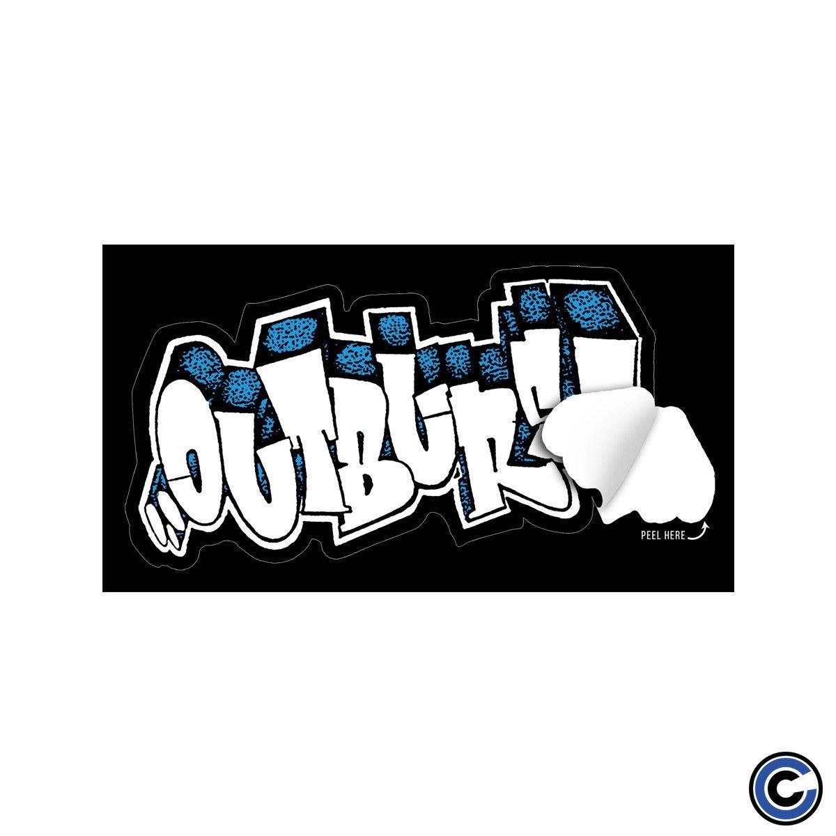Buy – Outburst "Bubble Logo" Sticker – Band & Music Merch – Cold Cuts Merch