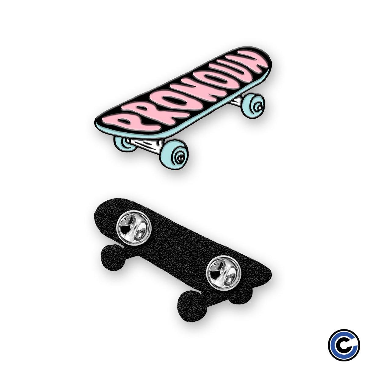 Buy – pronoun "Skateboard" Pin – Band & Music Merch – Cold Cuts Merch