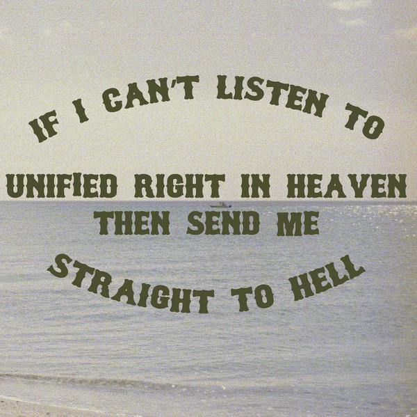 Buy – Unified Right "If I Can't Listen To Unified Right In Heaven Then Send Me Straight To Hell" 12" – Band & Music Merch – Cold Cuts Merch