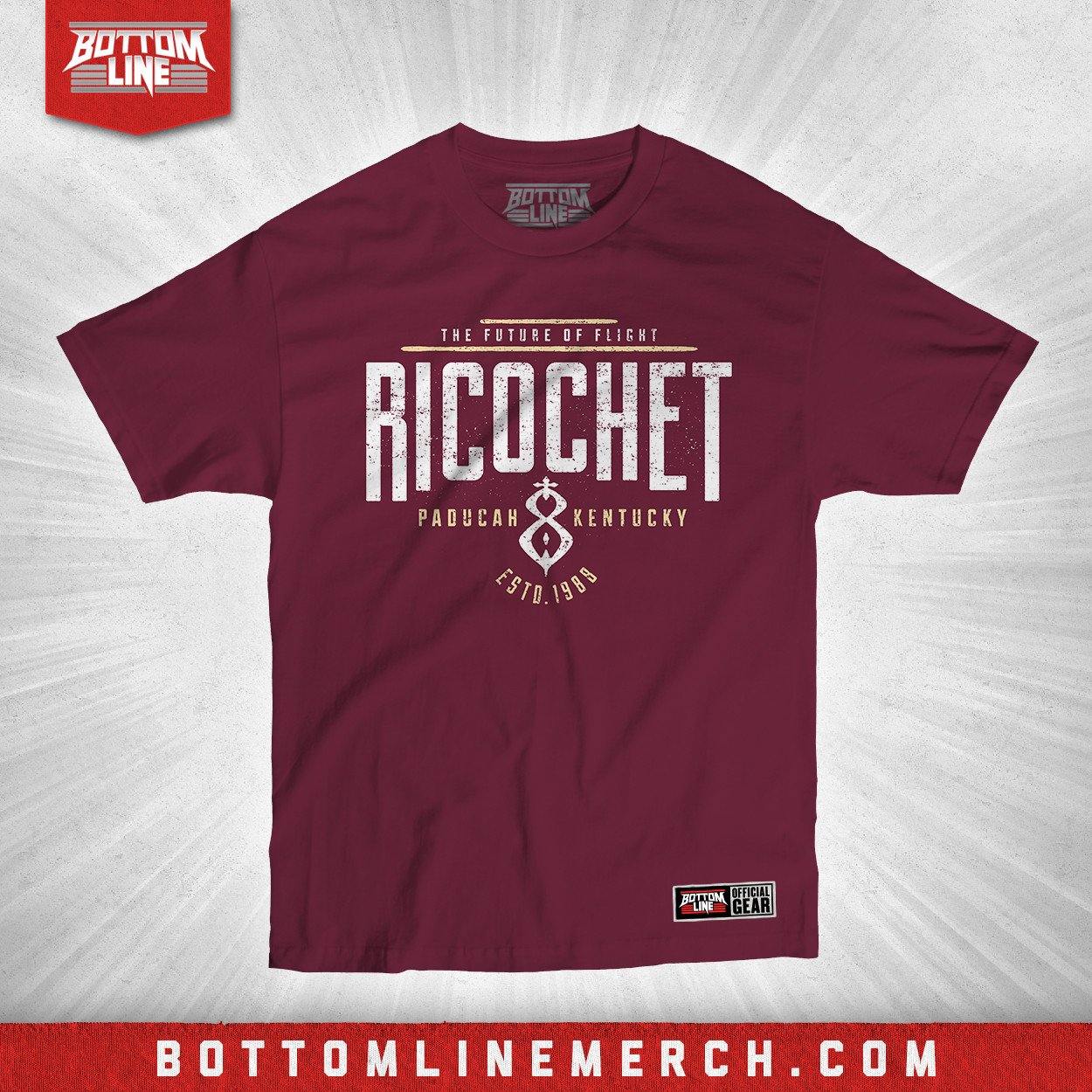 Buy Now – Ricochet "Est. 1988" Shirt – Wrestler & Wrestling Merch – Bottom Line