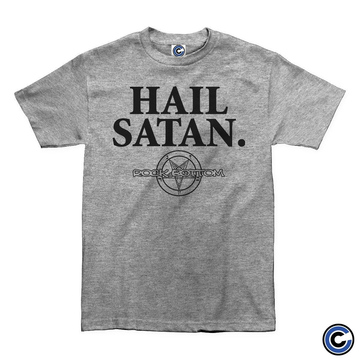 Buy – Rock Bottom "Hail Satan" Shirt – Band & Music Merch – Cold Cuts Merch