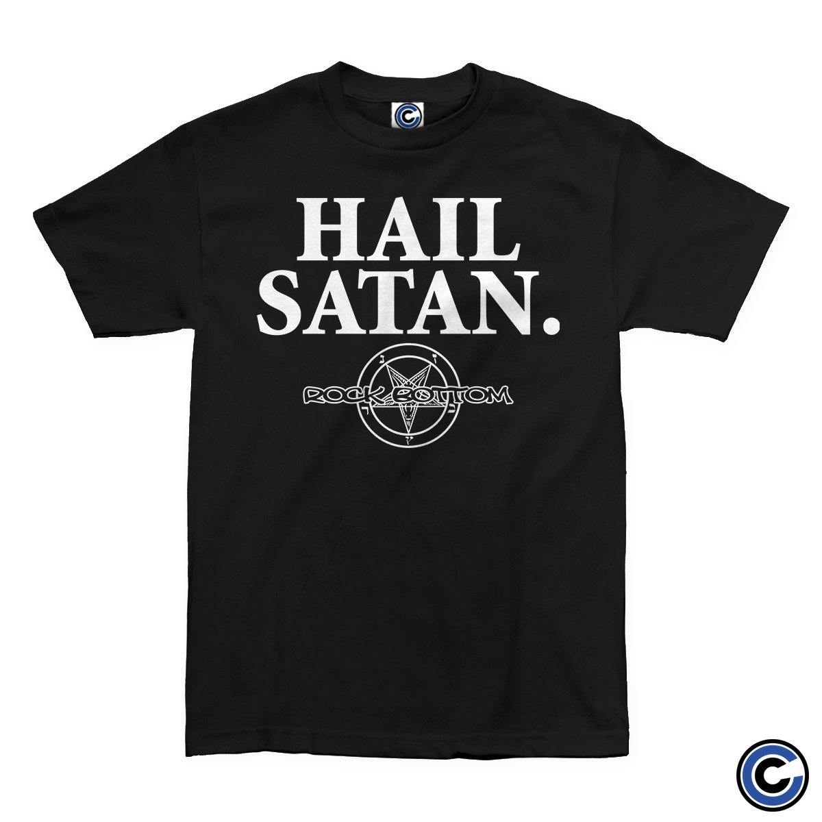 Buy – Rock Bottom "Hail Satan" Shirt – Band & Music Merch – Cold Cuts Merch