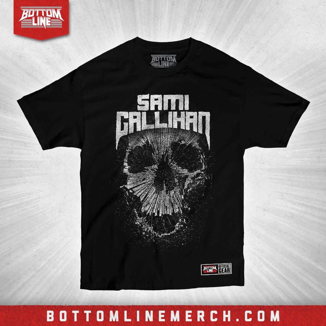 Buy Now – Sami Callihan "Shattered Skull" Shirt – Wrestler & Wrestling Merch – Bottom Line