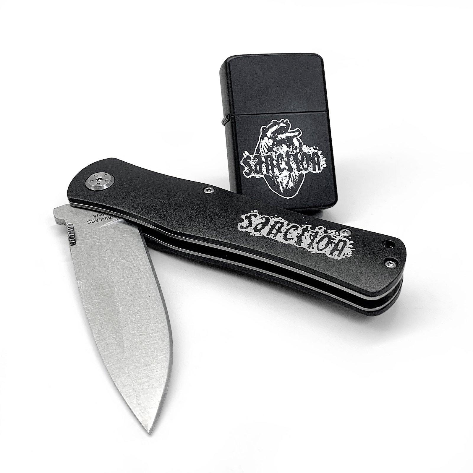 Buy – Sanction "Logo" Knife and Lighter – Band & Music Merch – Cold Cuts Merch