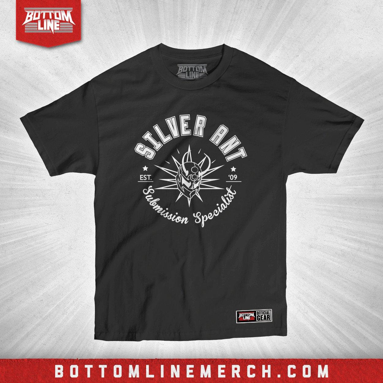 Buy Now – Silver Ant "Submission Specialist" Shirt – Wrestler & Wrestling Merch – Bottom Line