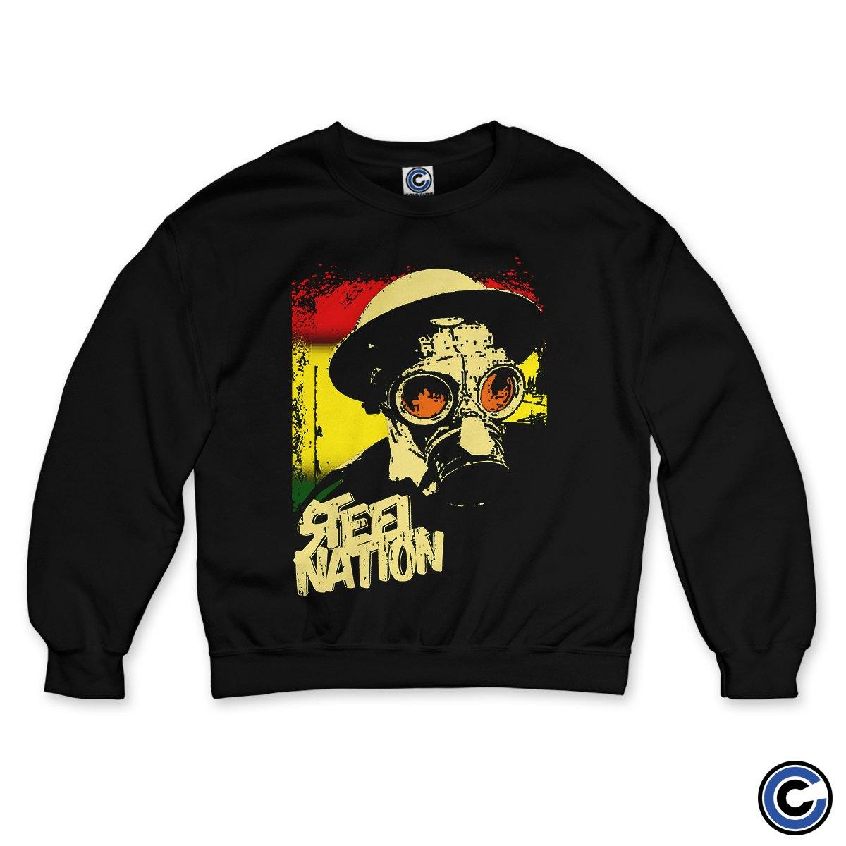 Buy – Steel Nation "Gas Mask" Crewneck – Band & Music Merch – Cold Cuts Merch