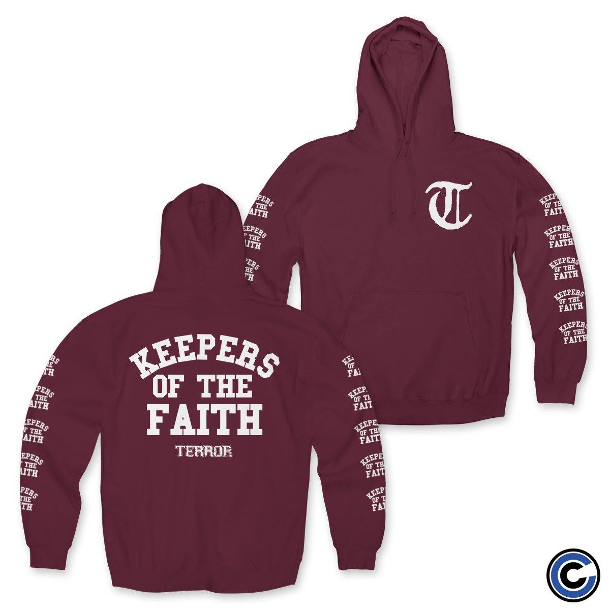 Buy – Terror "Keepers Of The Faith" Champion Hoodie – Band & Music Merch – Cold Cuts Merch