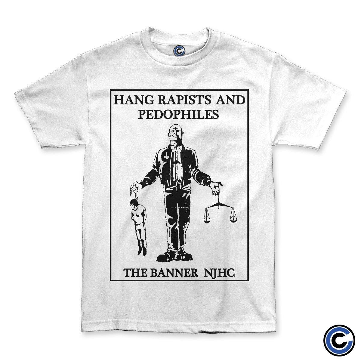 Buy – The Banner "Hang Rapists" Shirt – Band & Music Merch – Cold Cuts Merch