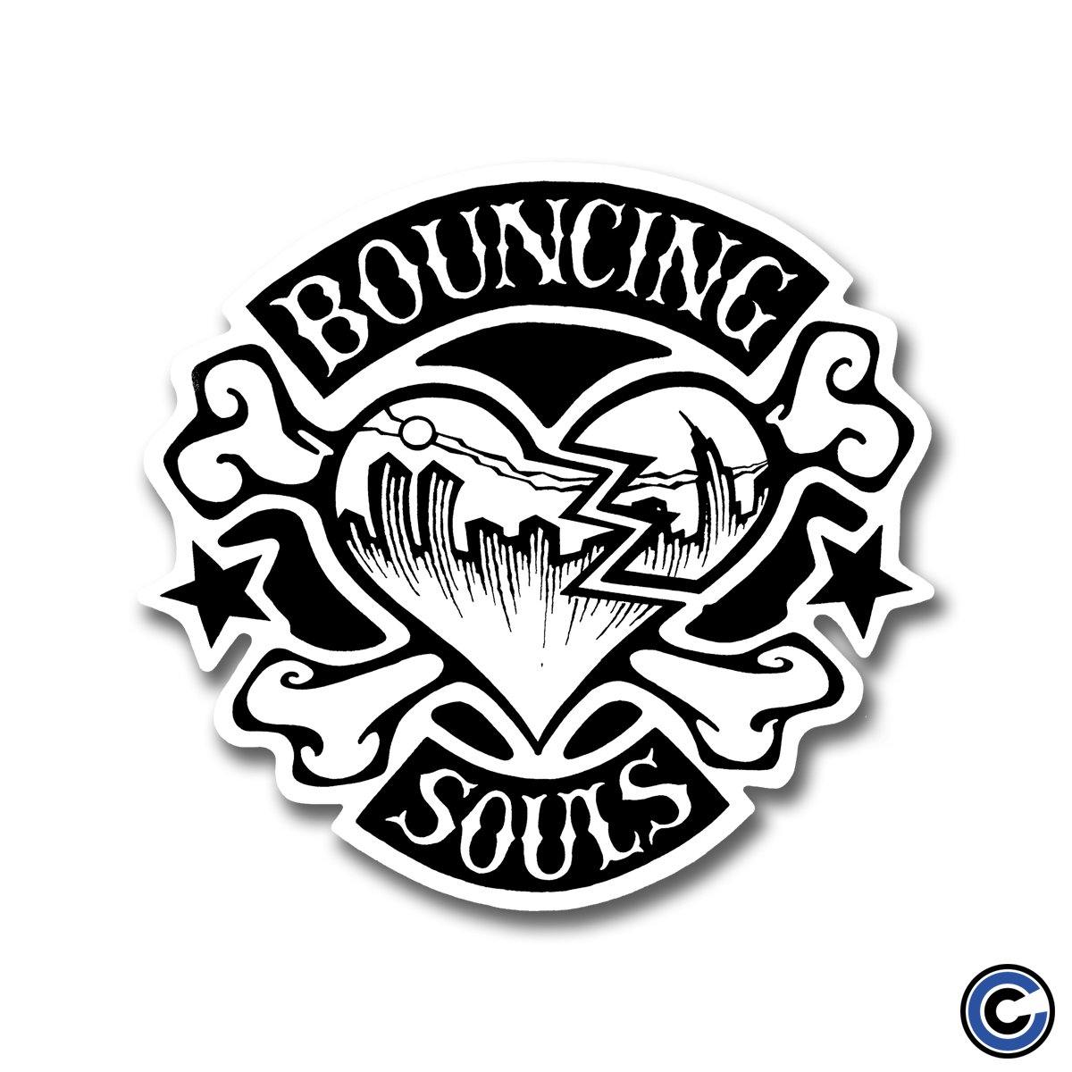 Buy – The Bouncing Souls "Rocker Heart BW" Sticker – Band & Music Merch – Cold Cuts Merch