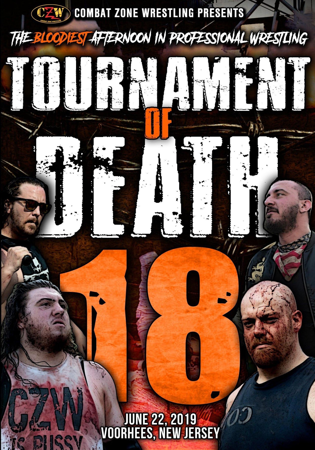 Buy Now – CZW "Tournament of Death 18" 06/22/2019 DVD – Wrestler & Wrestling Merch – Bottom Line
