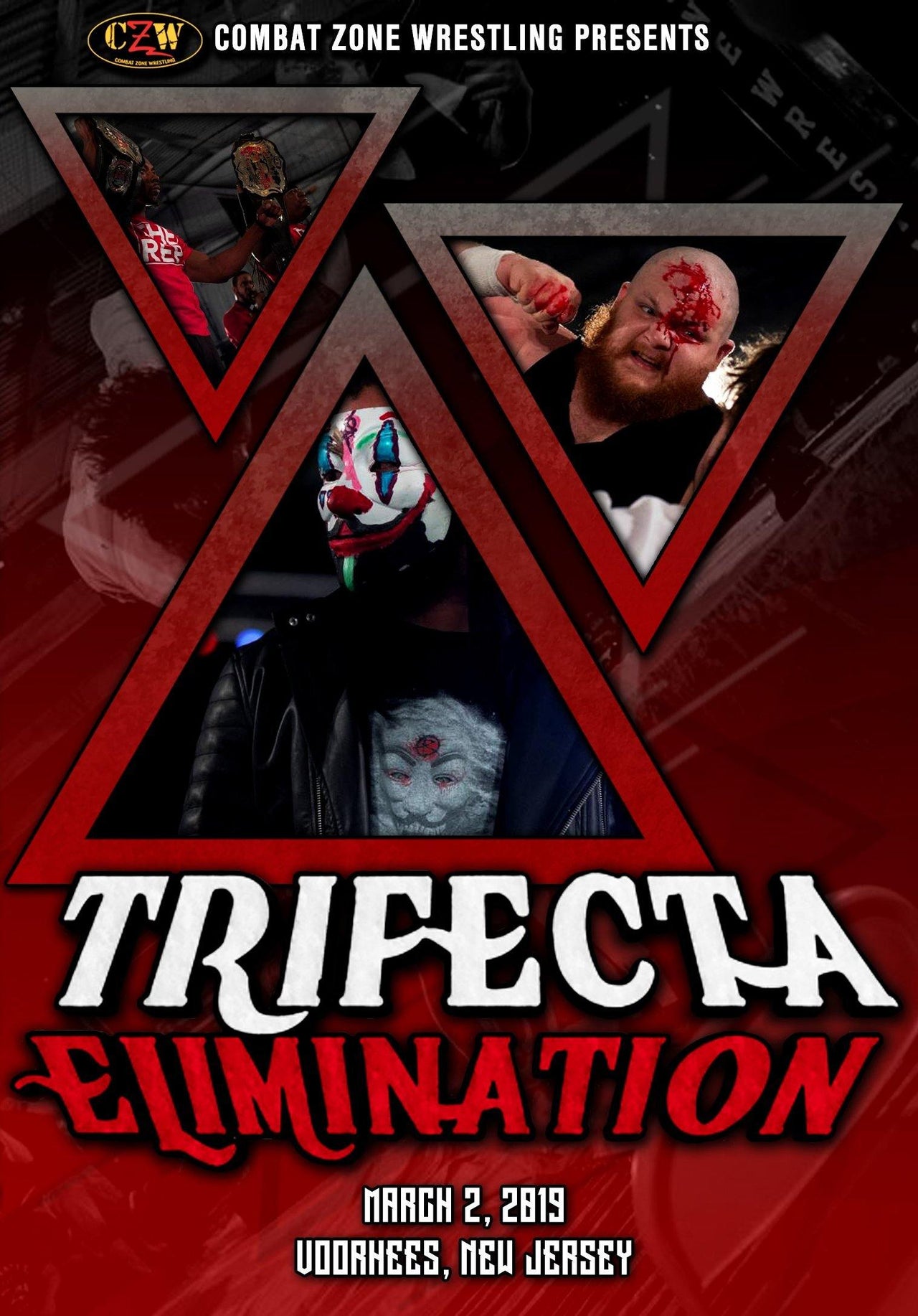 Buy Now – CZW "Trifecta Elimination" 3/2/2019 DVD – Wrestler & Wrestling Merch – Bottom Line