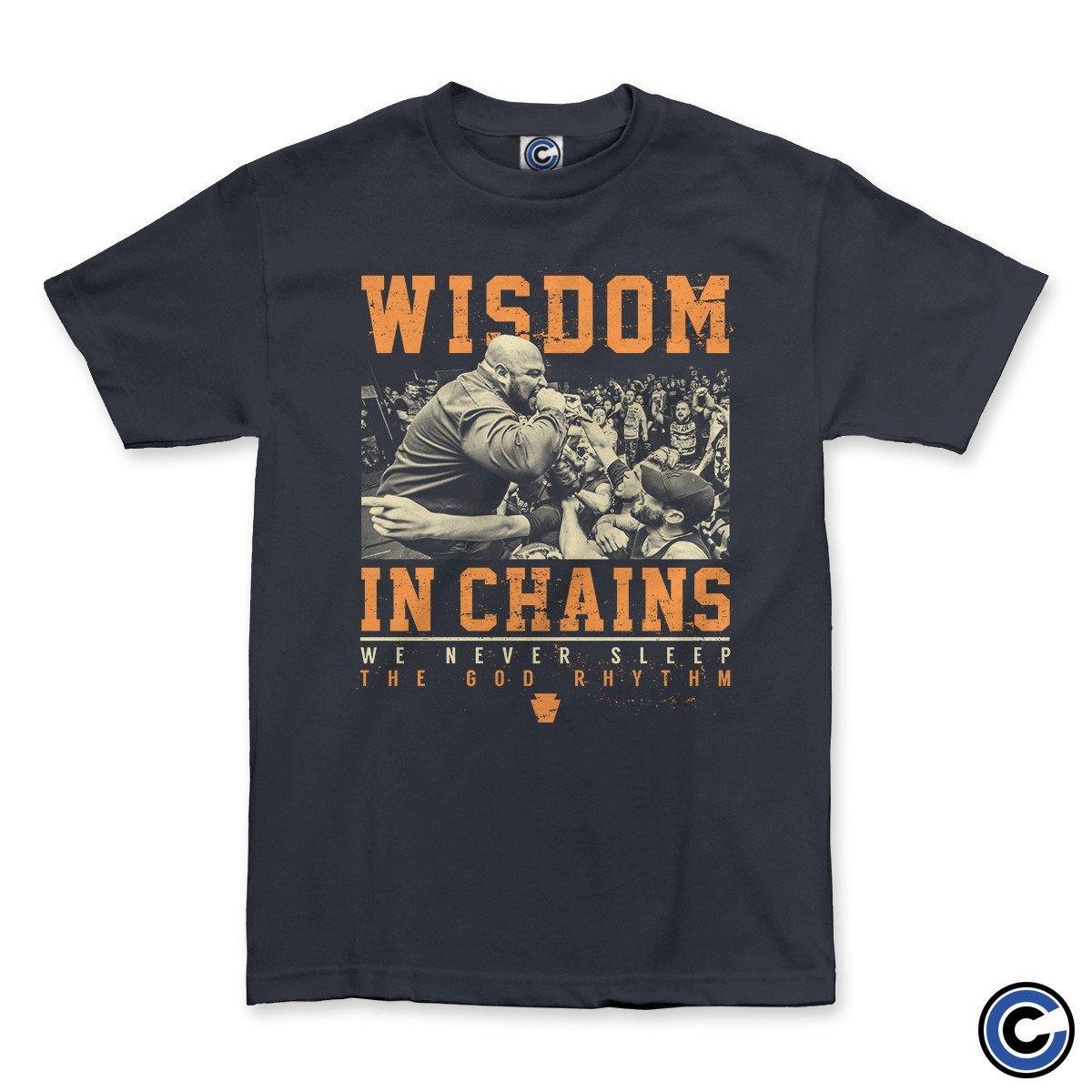 Buy – Wisdom In Chains "We Never Sleep Live" Shirt – Band & Music Merch – Cold Cuts Merch