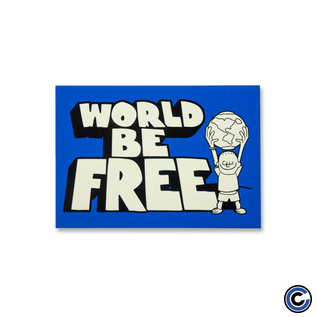 World Be Free "Logo" Sticker